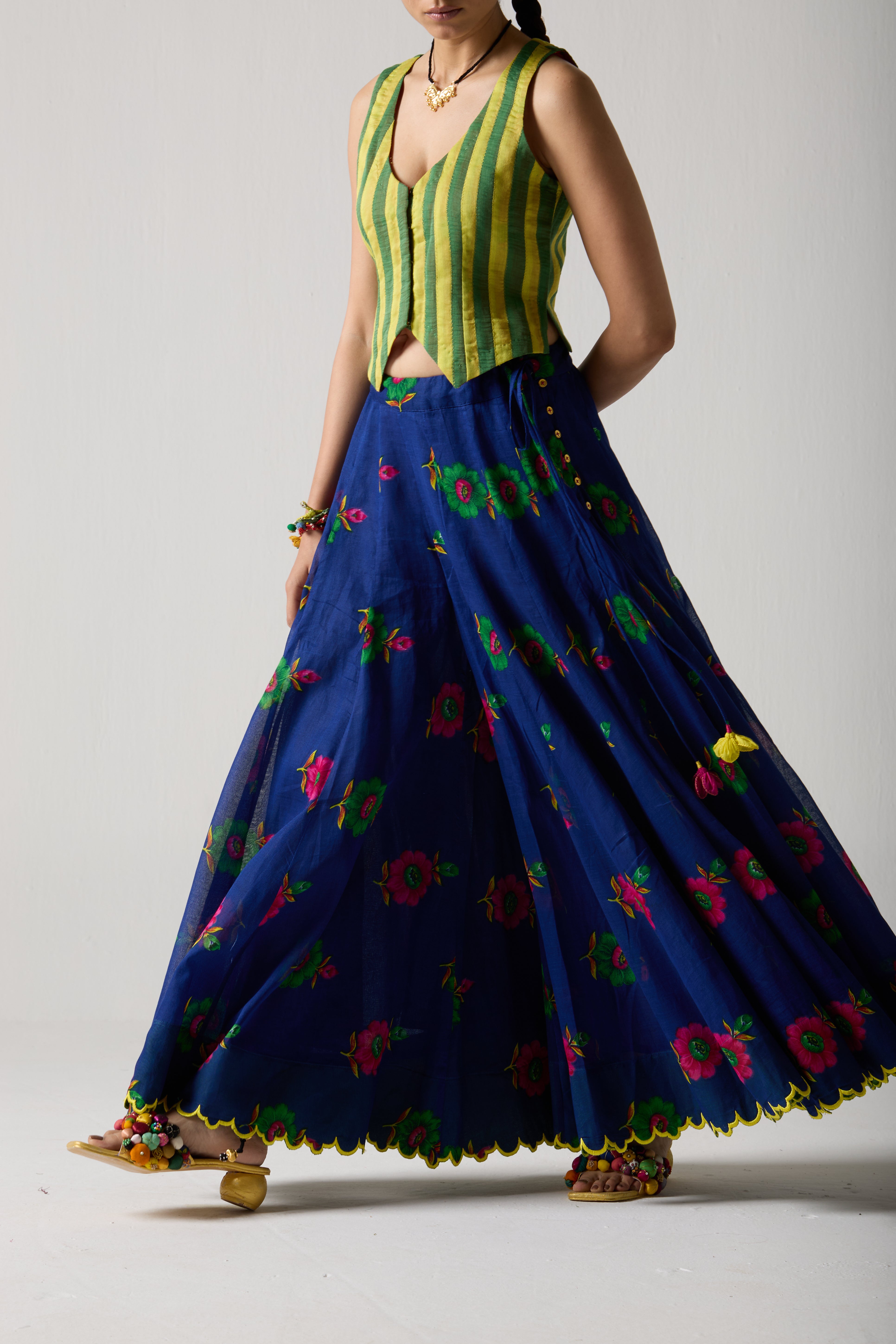 Indigo Divider Skirt