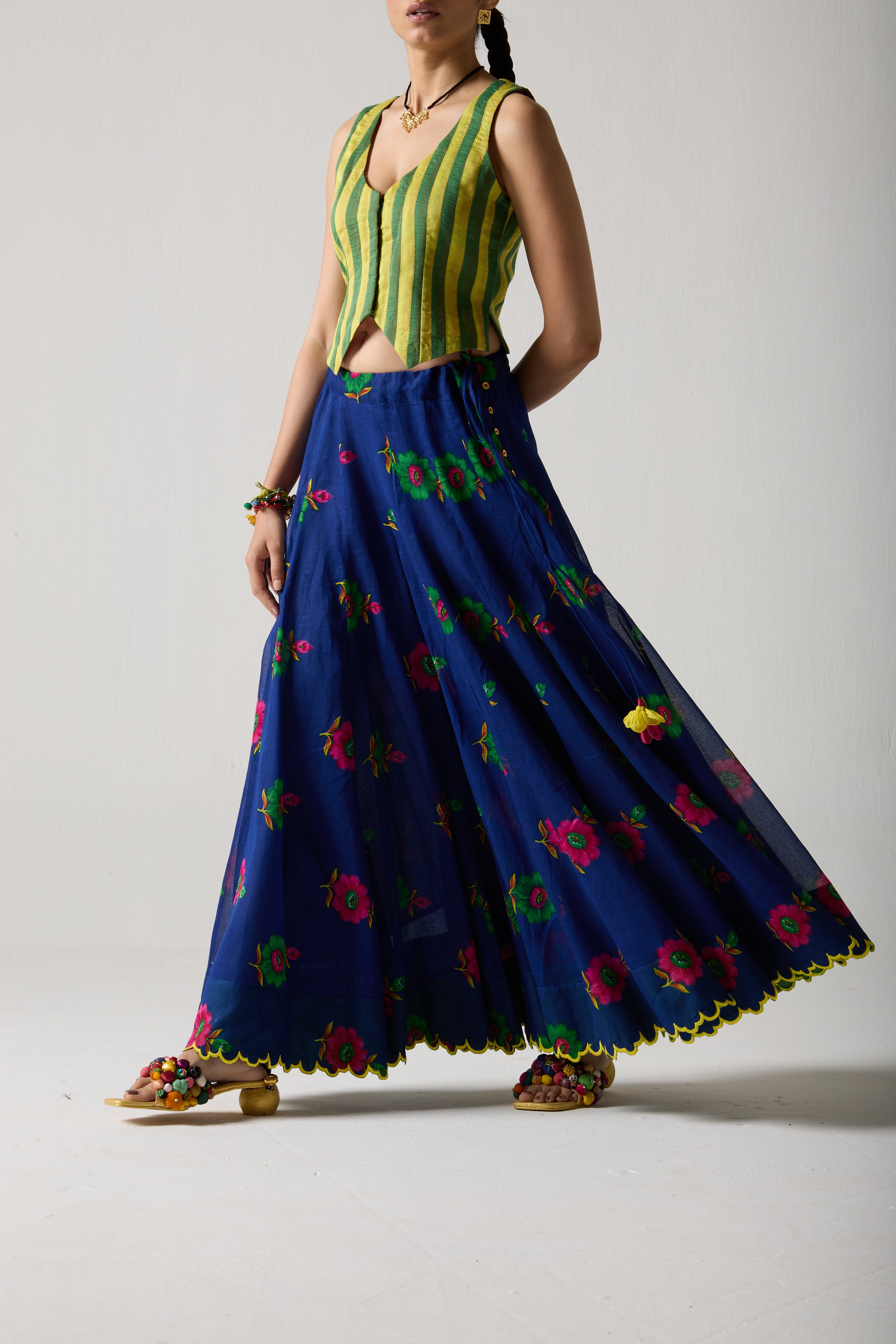 Indigo Divider Skirt
