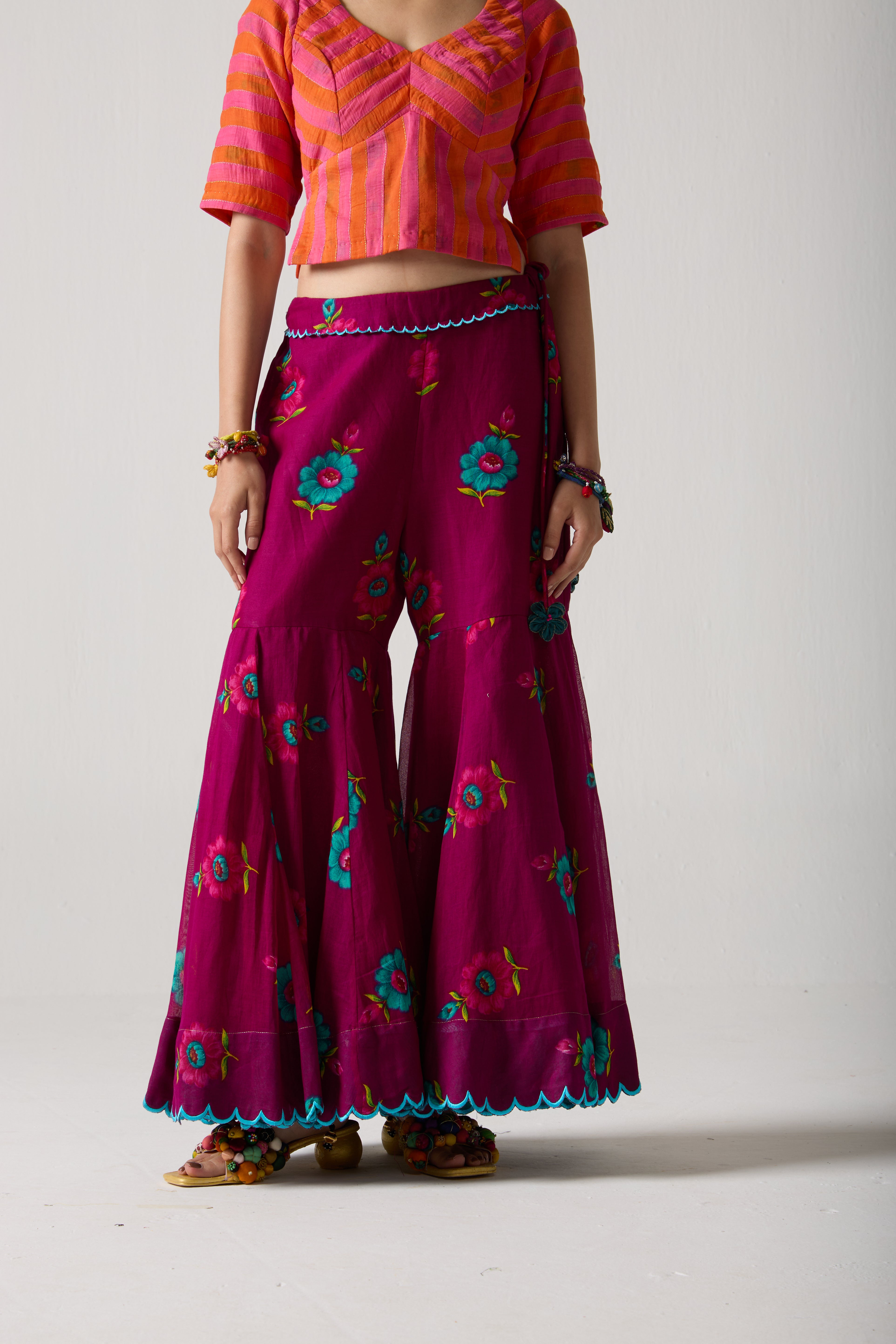 Plum Bloom Gharara