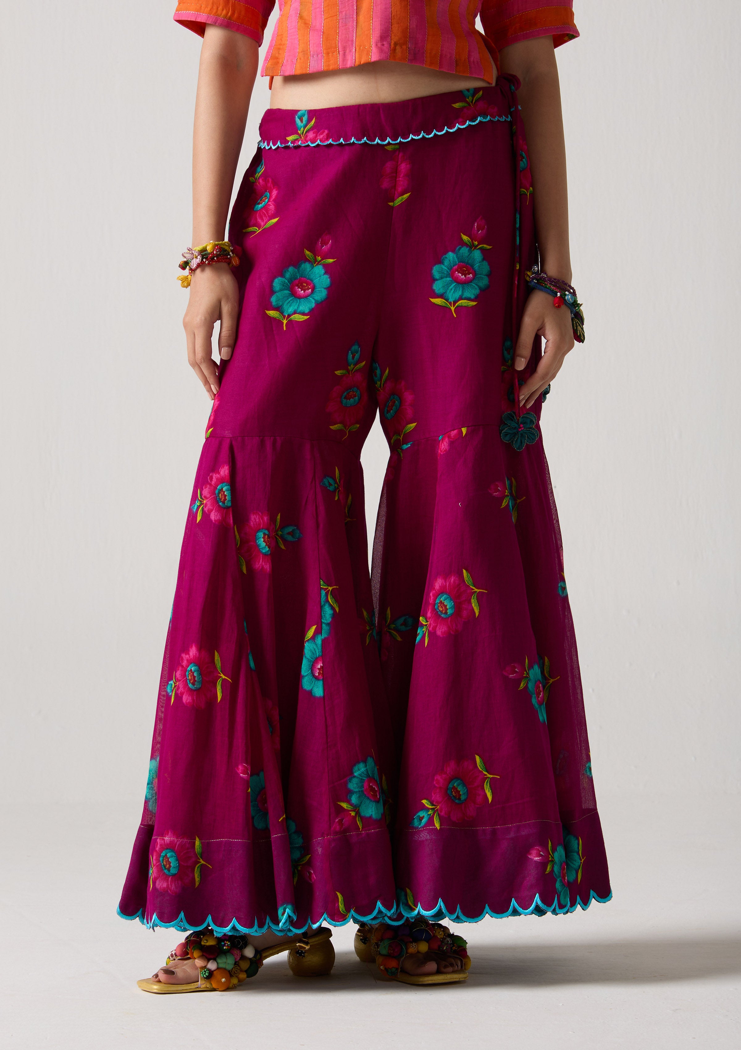 Plum Bloom Gharara