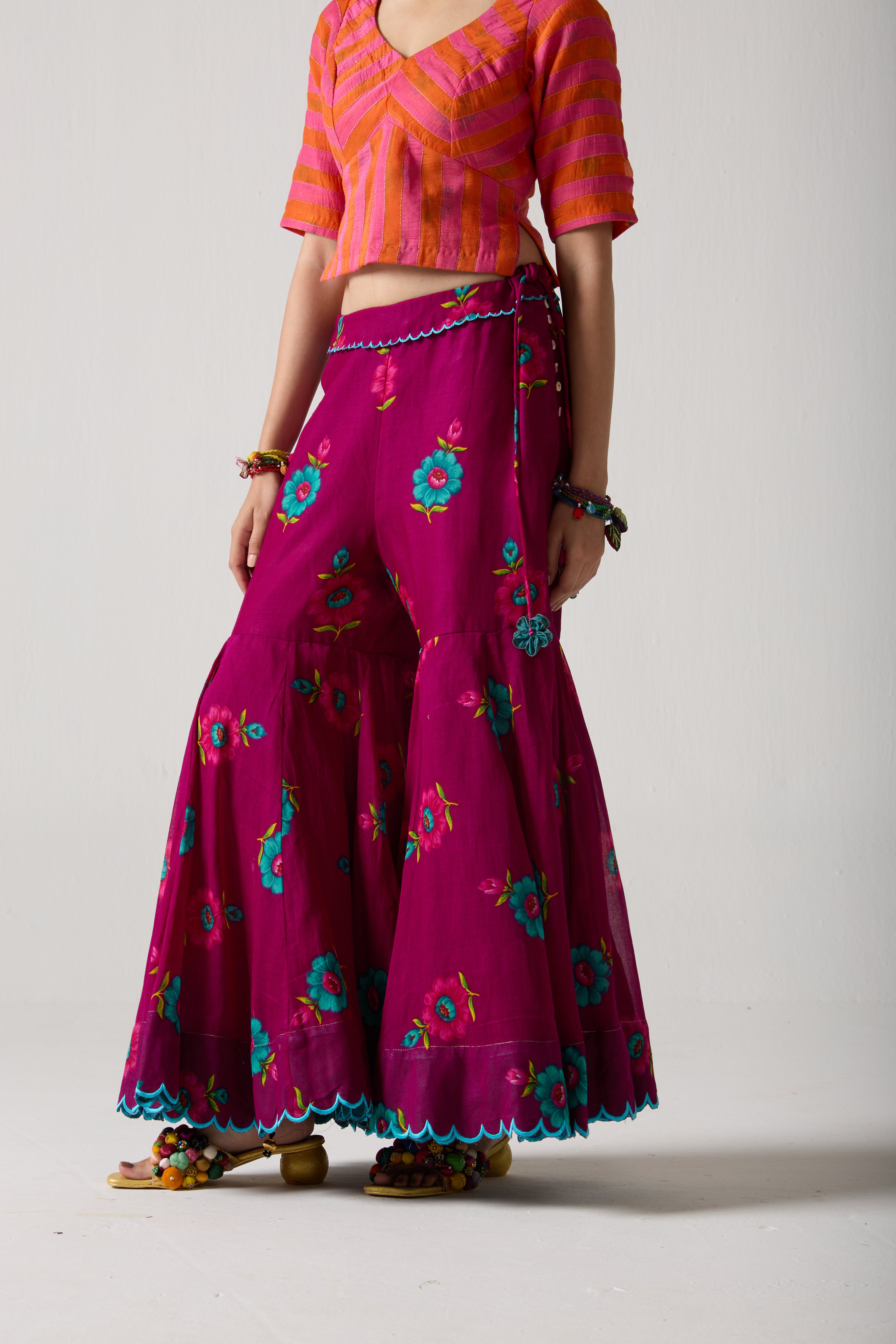 Plum Bloom Gharara