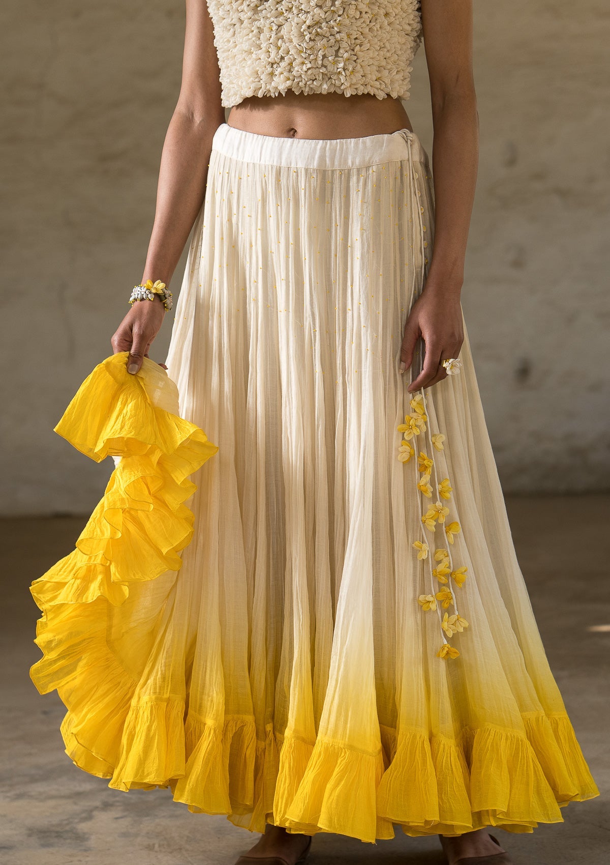 Naachti Gaati Chanderi Skirt