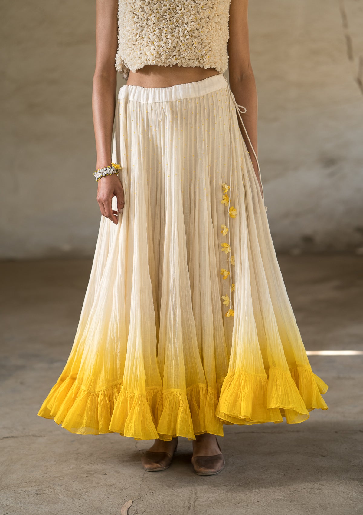 Naachti Gaati Chanderi Skirt