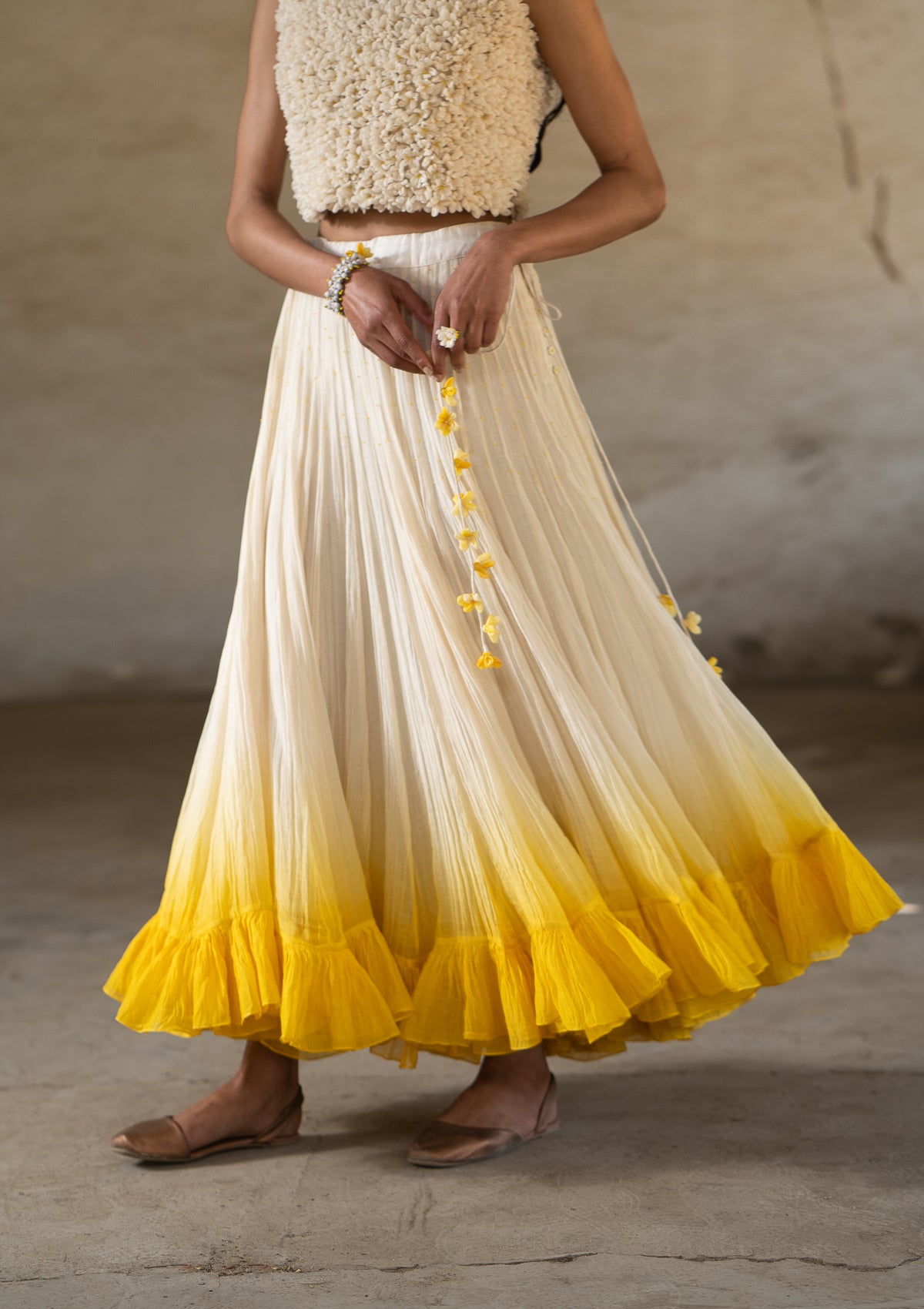 Naachti Gaati Chanderi Skirt