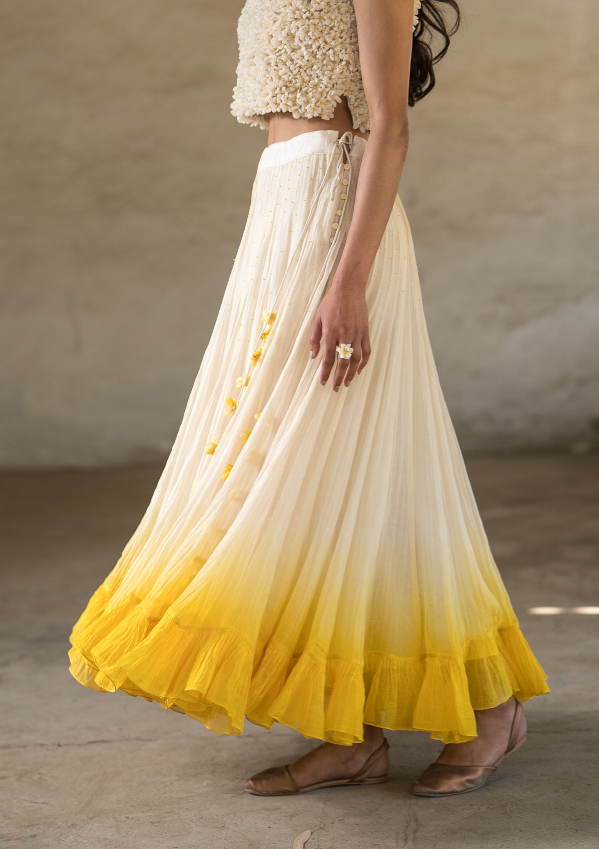 Naachti Gaati Chanderi Skirt