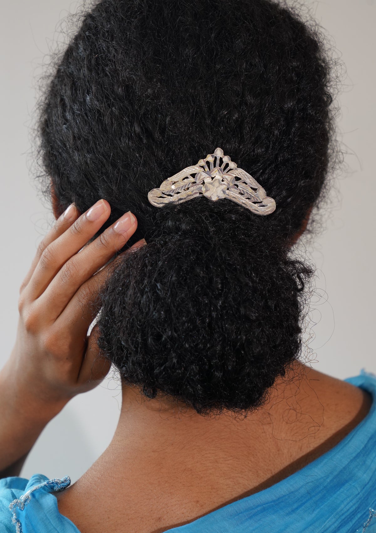 Swadha Silver Hairpin