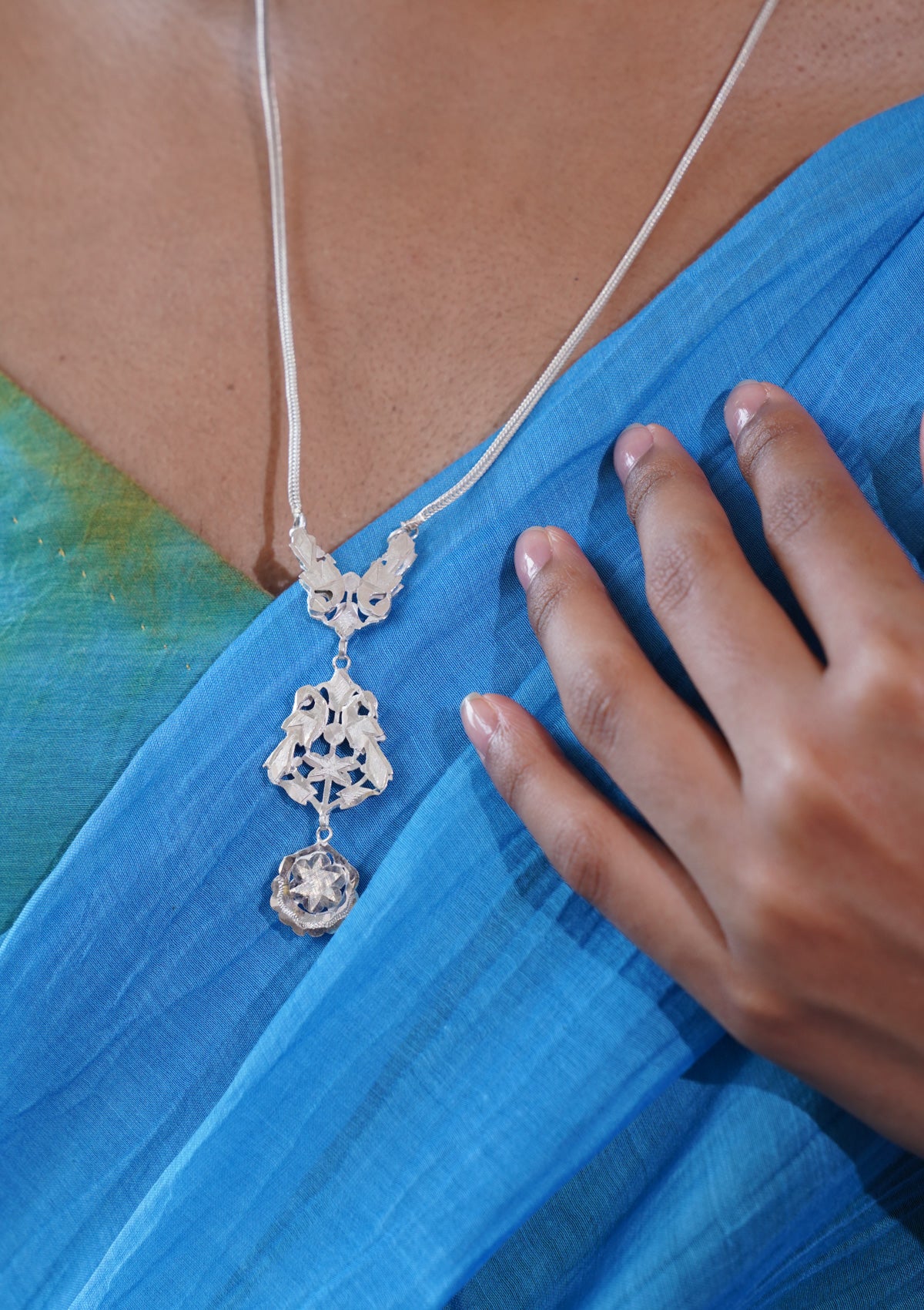 Abhilasha Silver Necklace