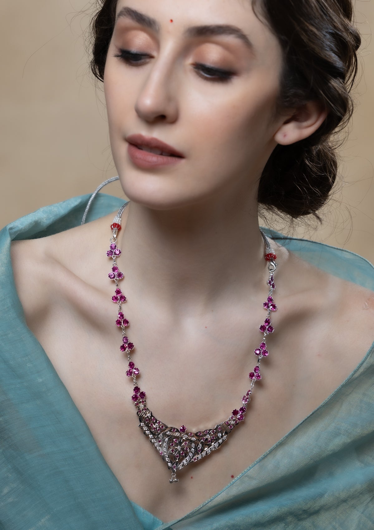 Nabila Handmade Silver Necklace