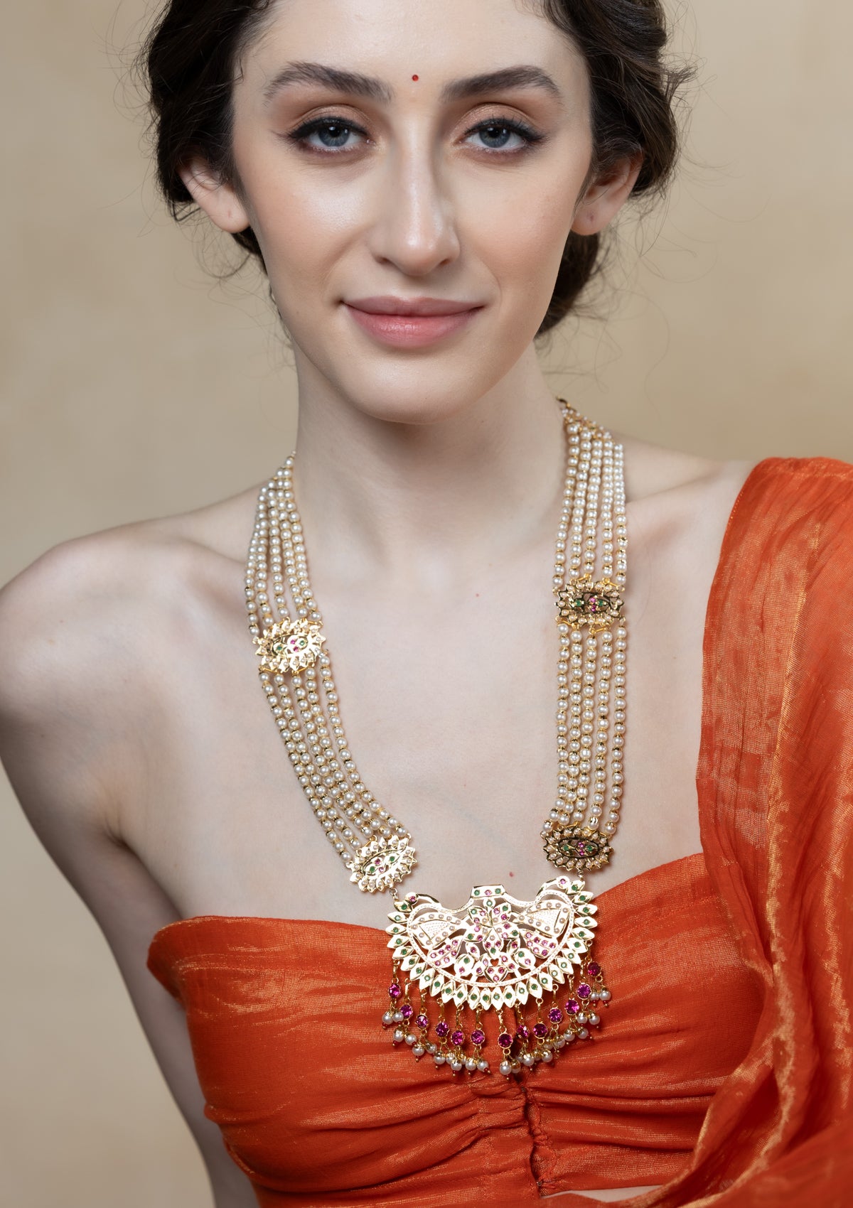 Sabira Gold Tone Silver Necklace