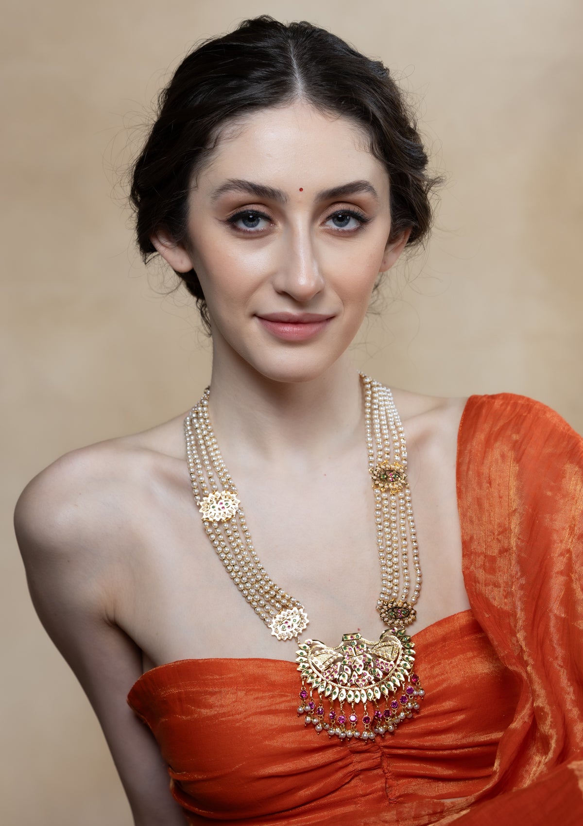 Sabira Gold Tone Silver Necklace