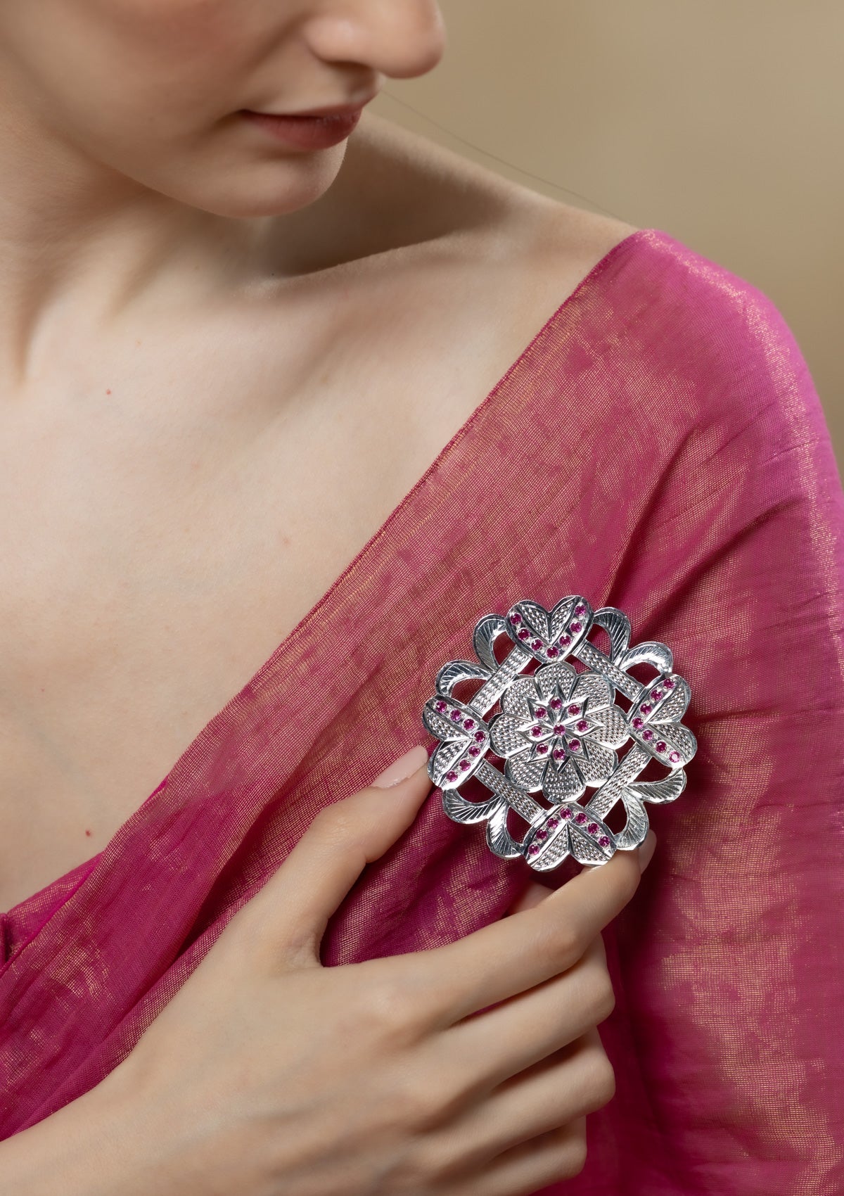 Gulbano Handmade Silver Brooch