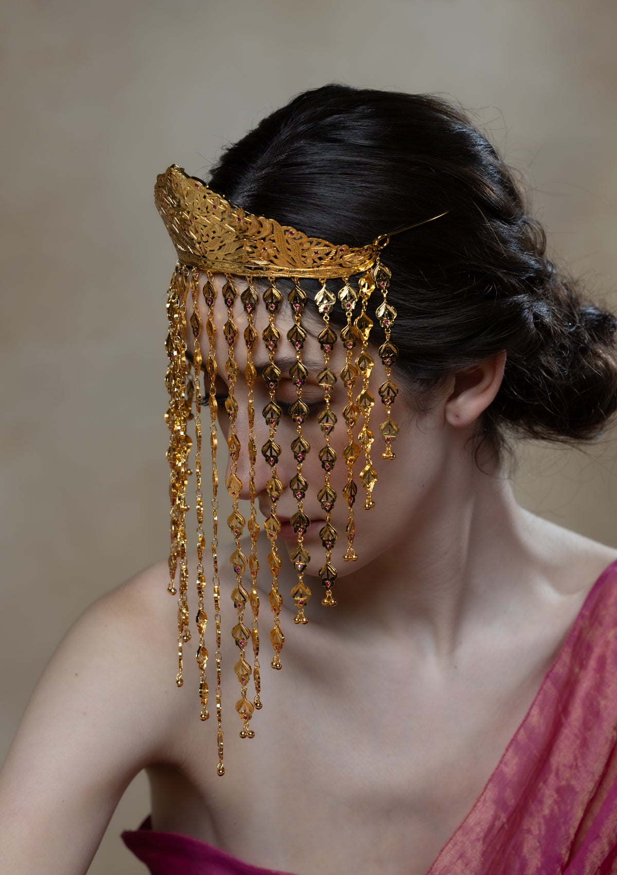 Razzi Gold Tone Silver Sehra