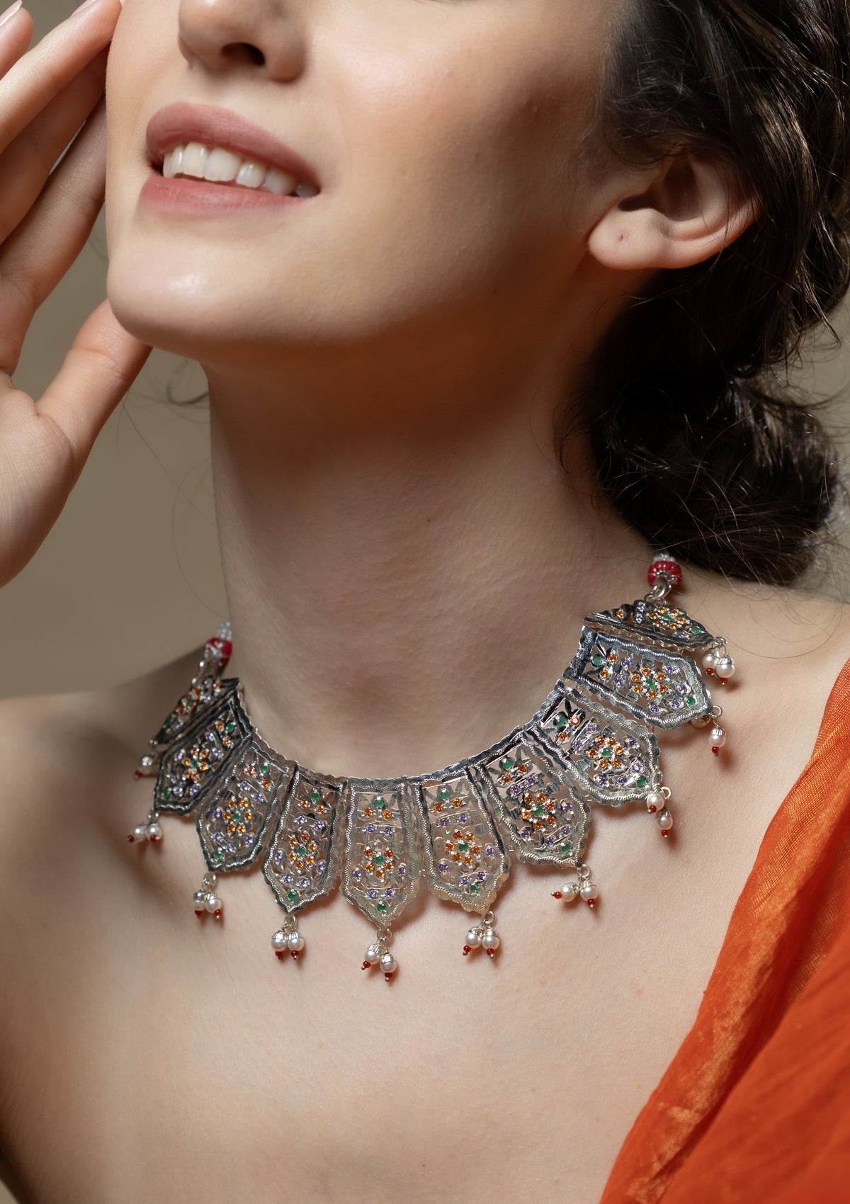 Mayuri Handmade Silver Necklace
