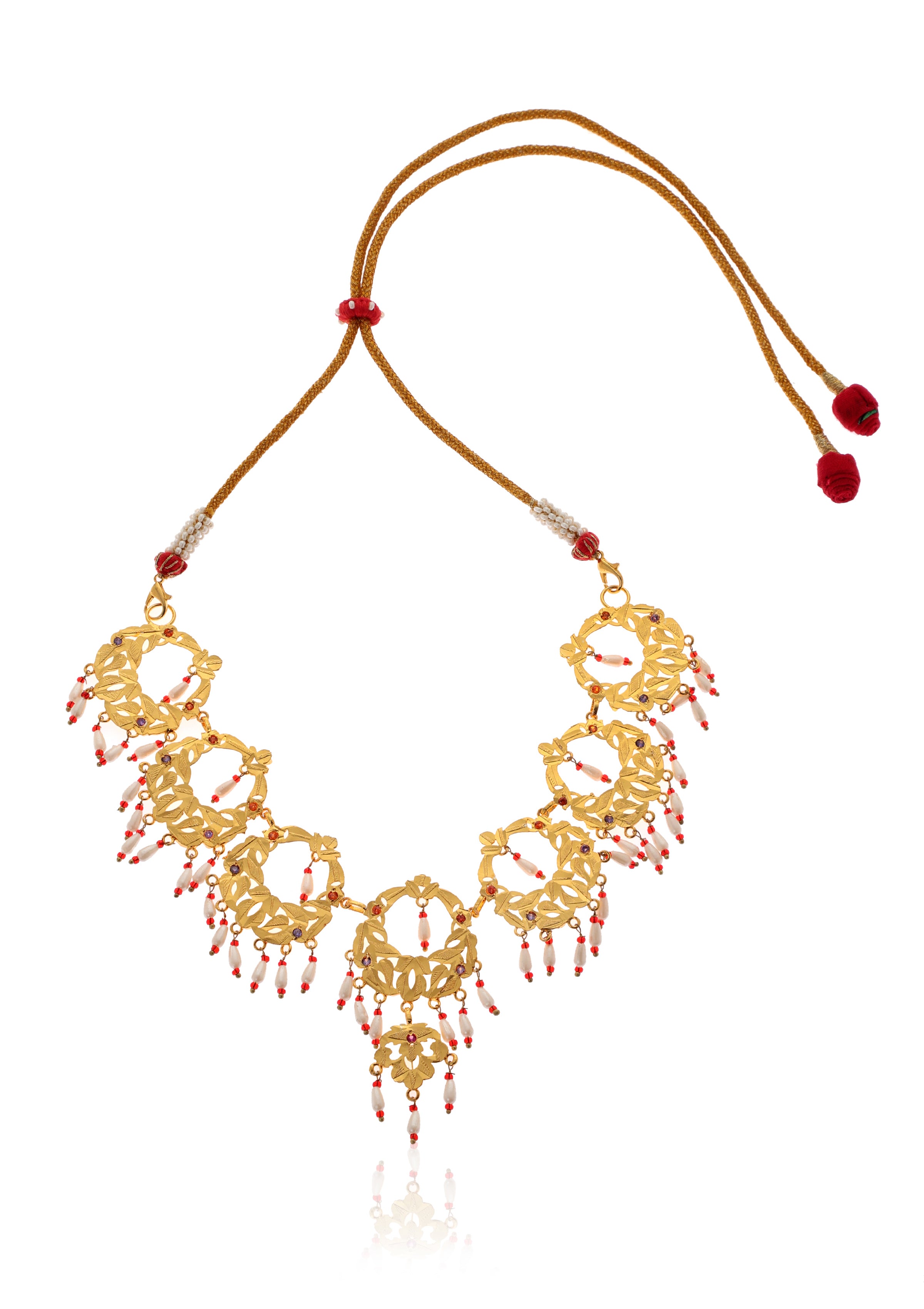 Fadila Gold Tone Silver Necklace