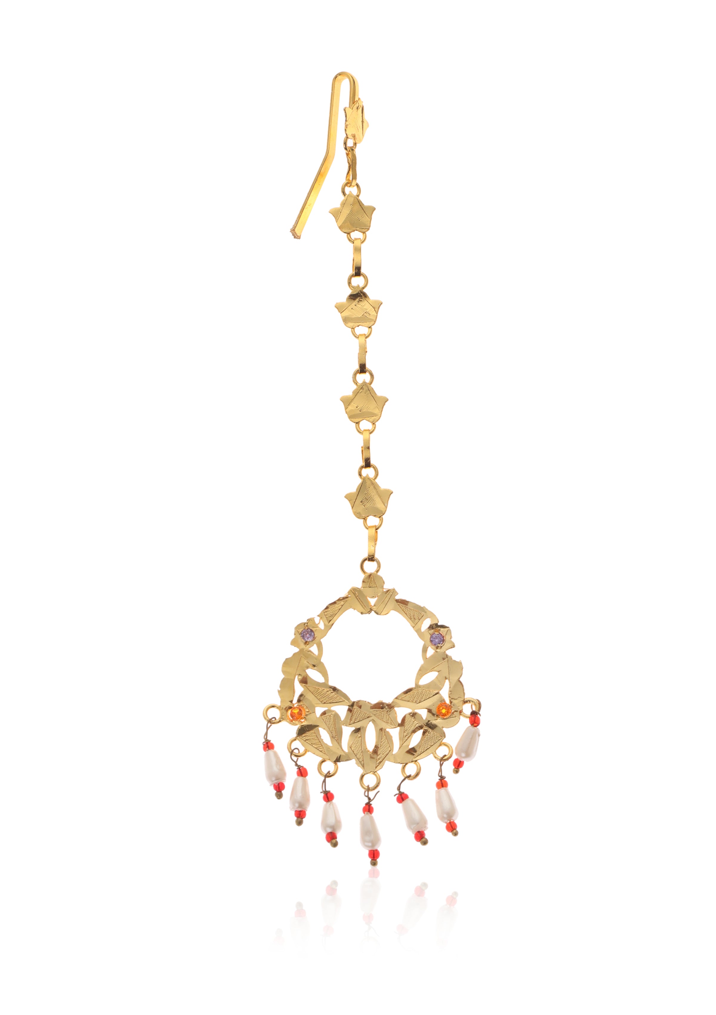 Bahar Gold Tone Silver Mangtikka