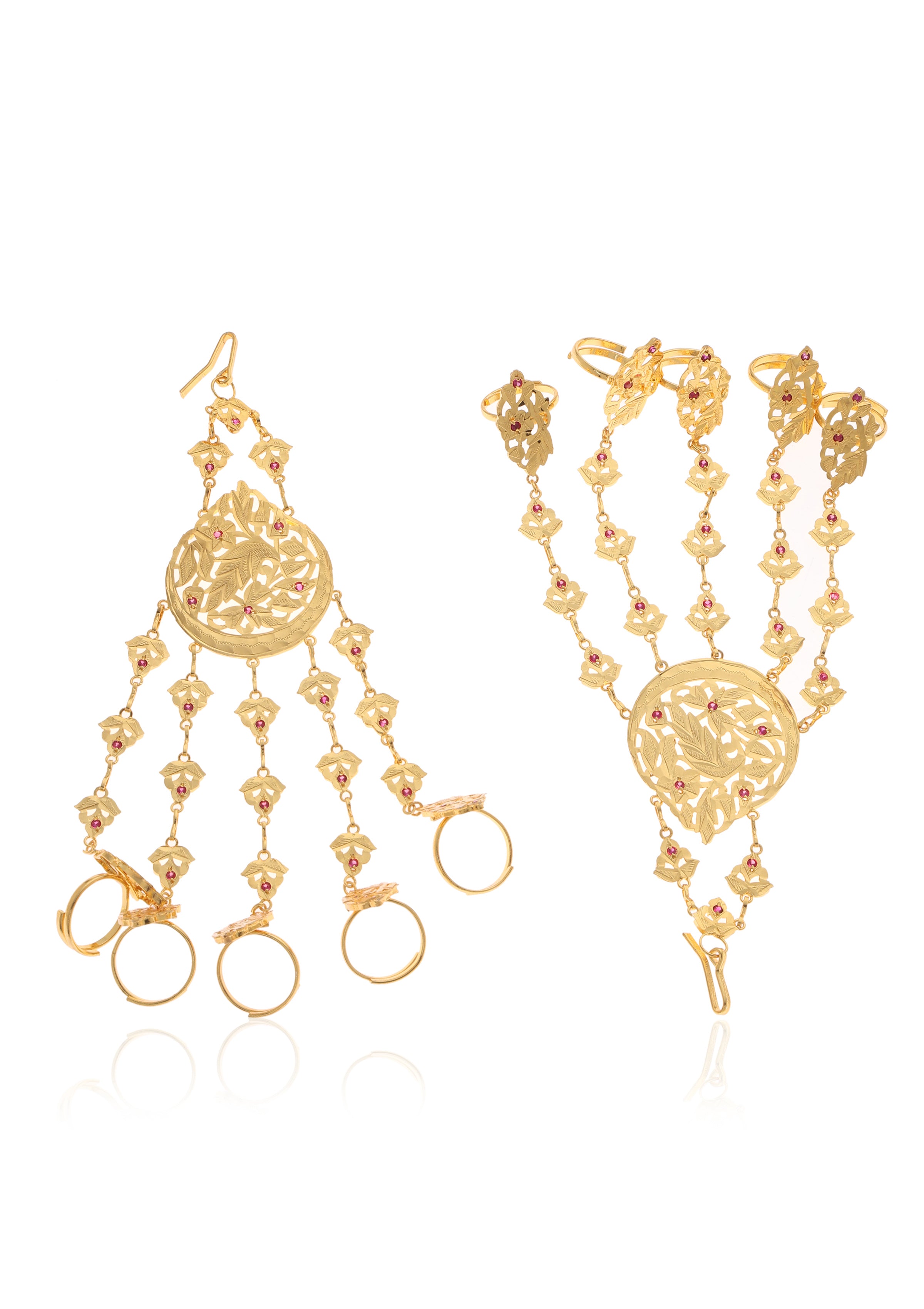 Kamala Gold Tone Silver Punchangla