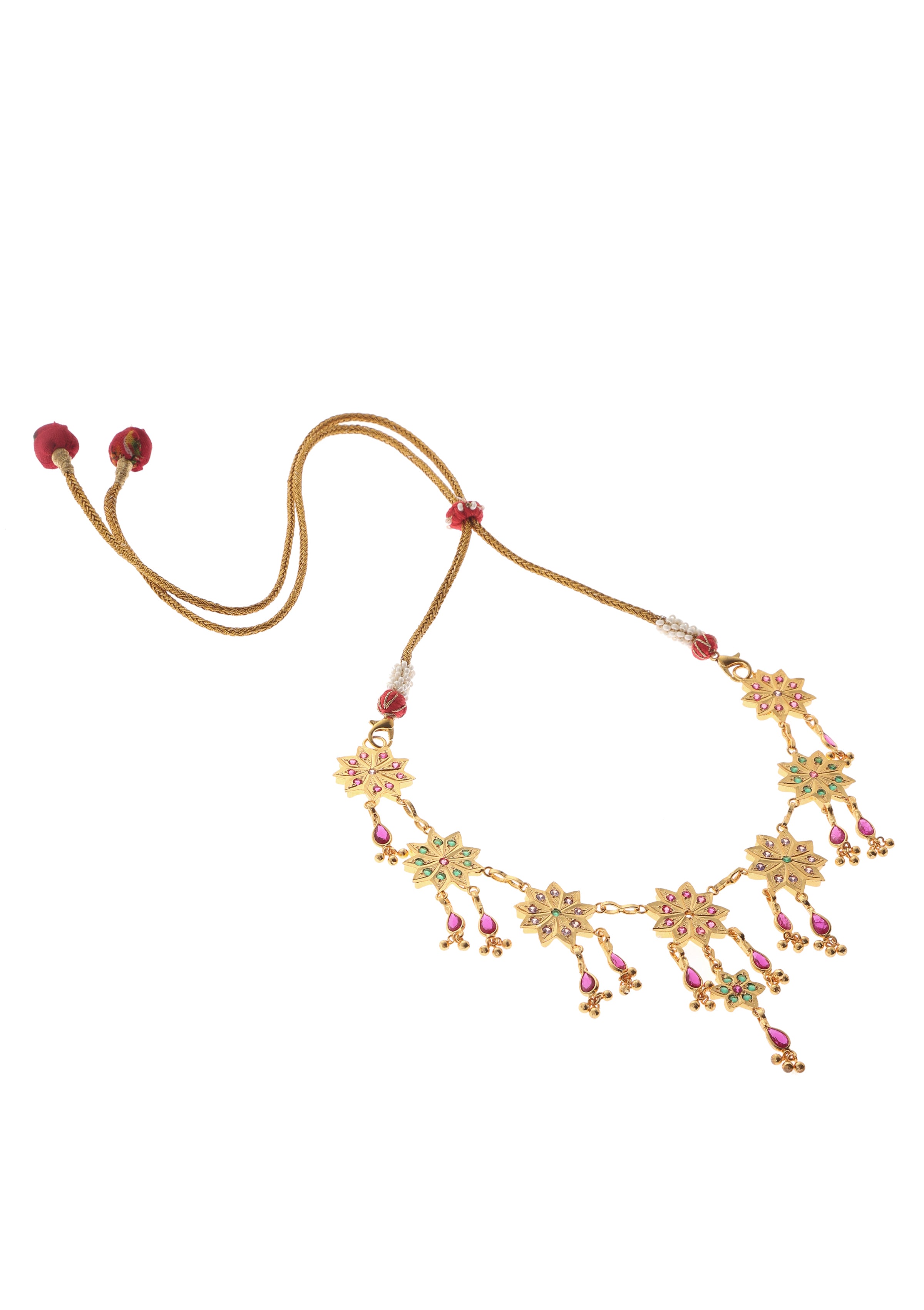 Anar Gold Tone Silver Necklace