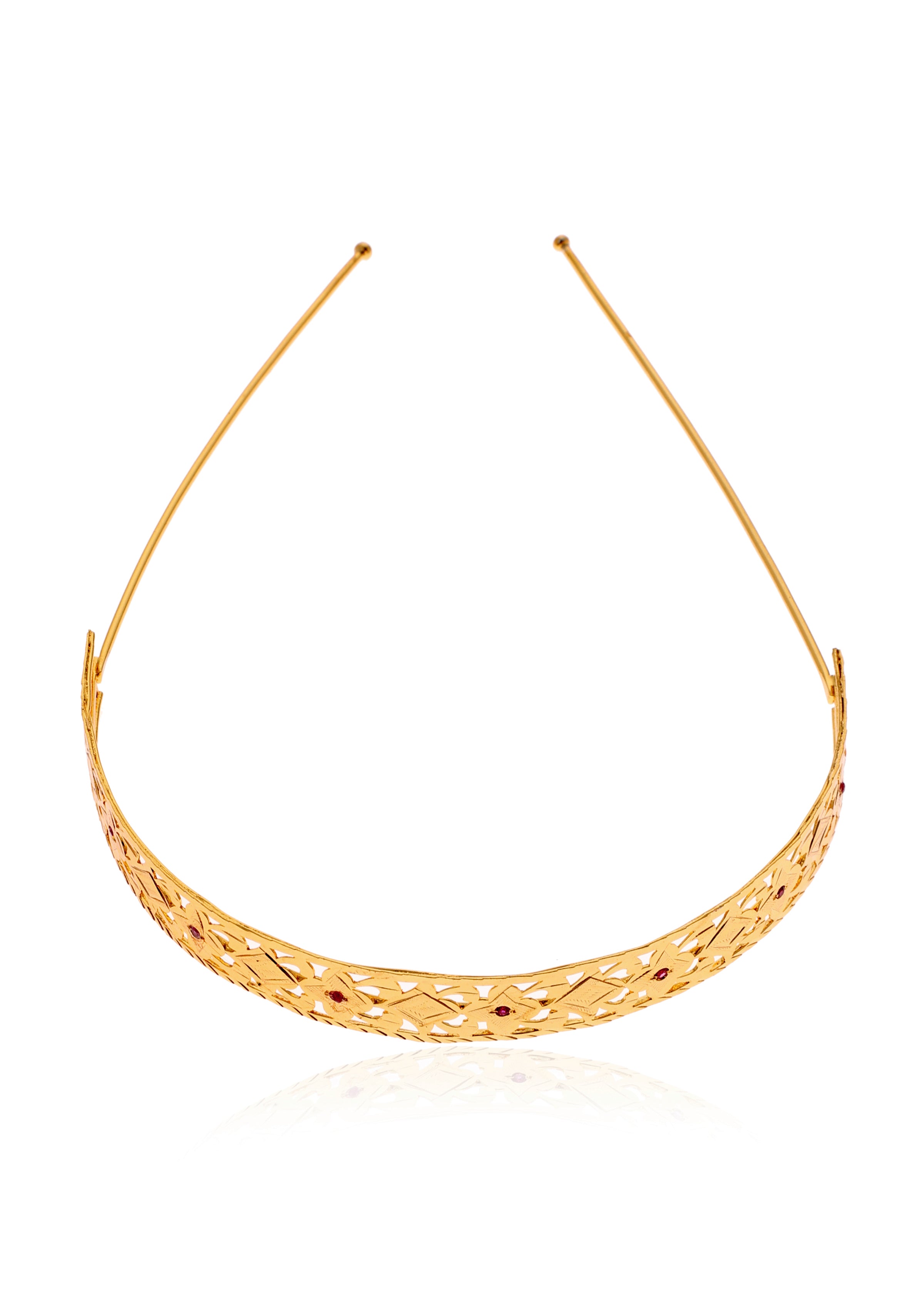 Lekha Gold Tone Silver Hairband