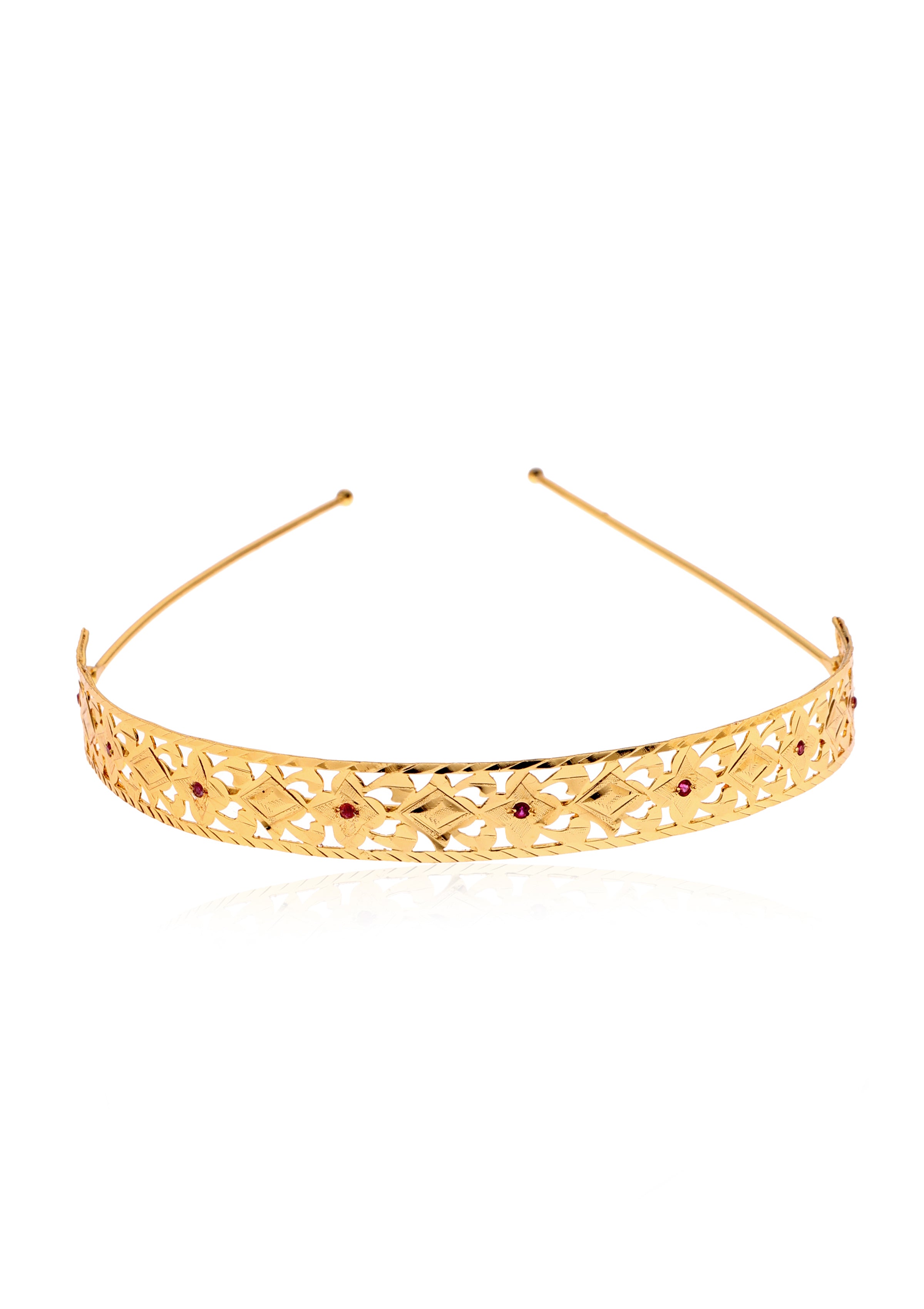 Lekha Gold Tone Silver Hairband
