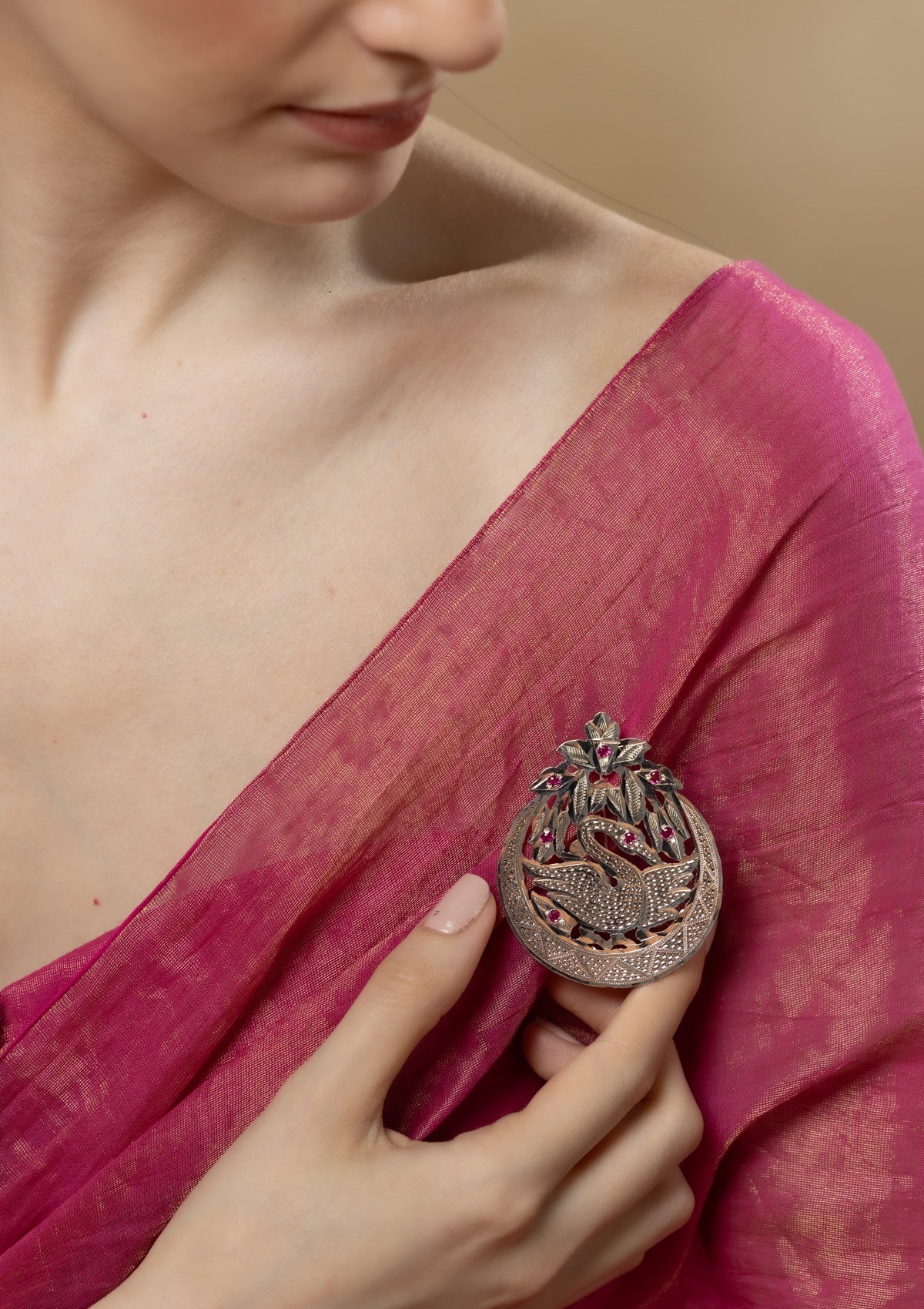 Anika Handmade Silver Brooch
