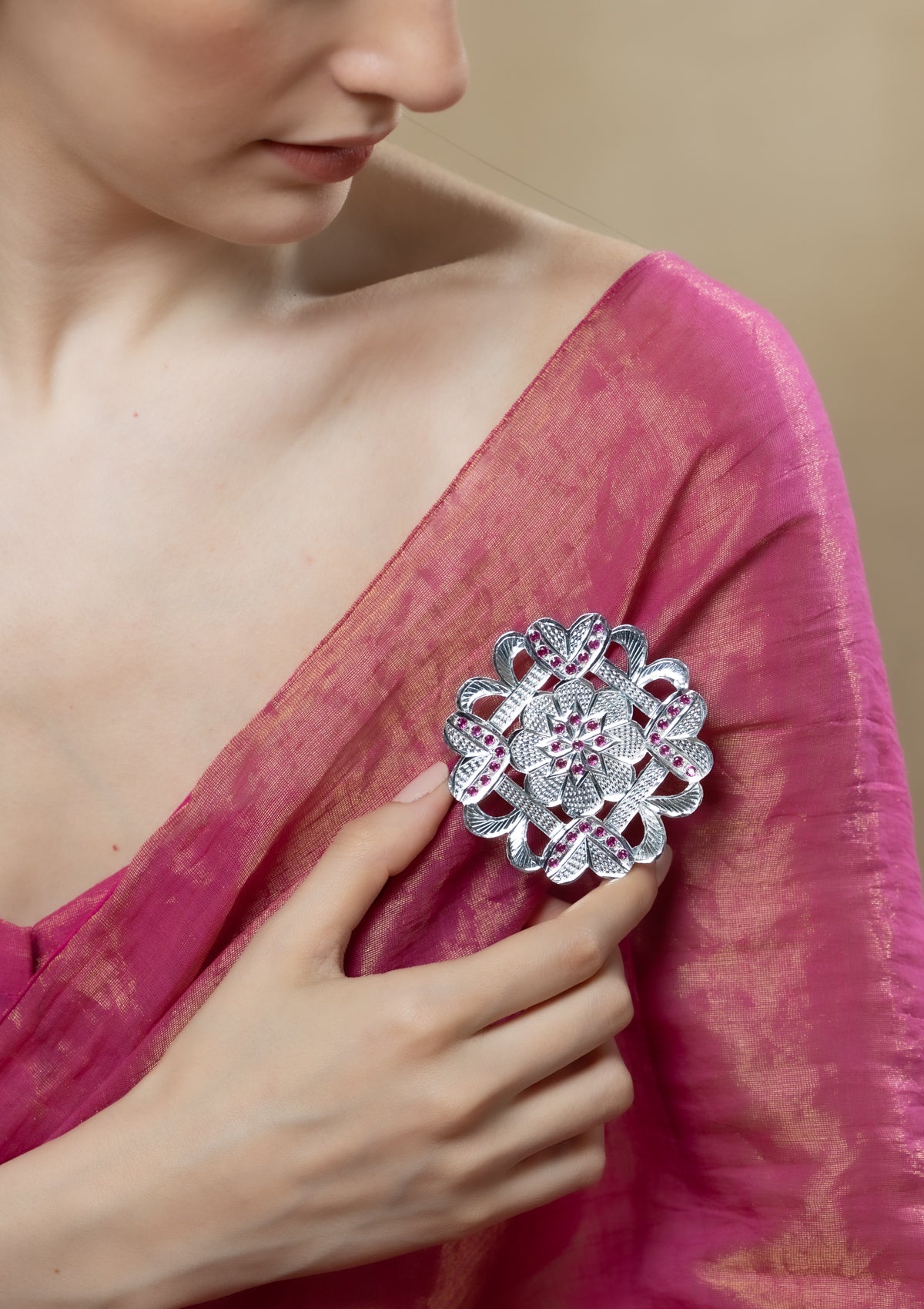 Gulbano Handmade Silver Brooch