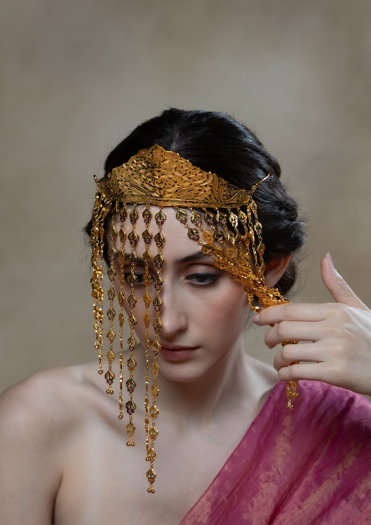 Razzi Gold Tone Silver Sehra
