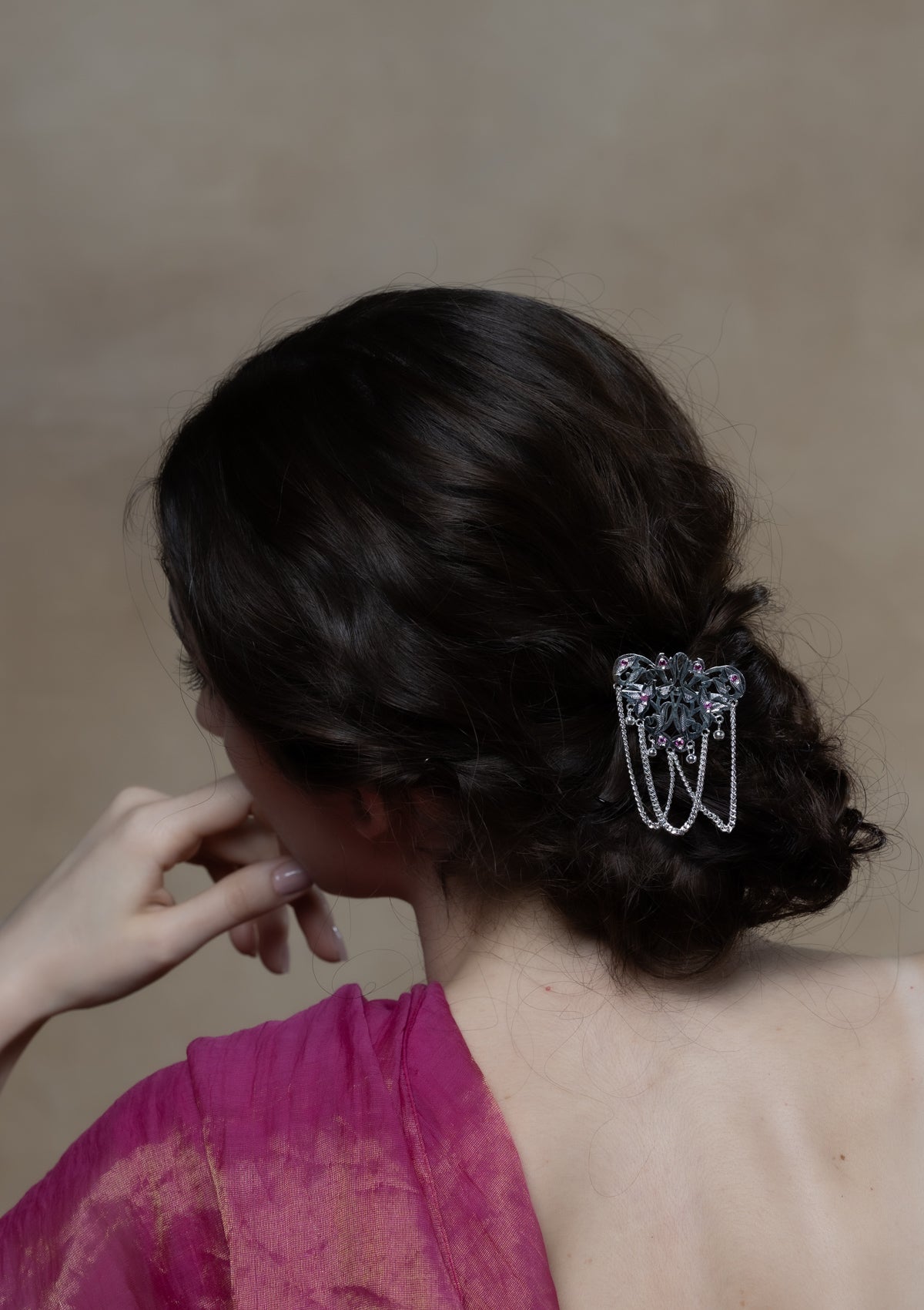 Rashmi Handmade Silver Hairpin