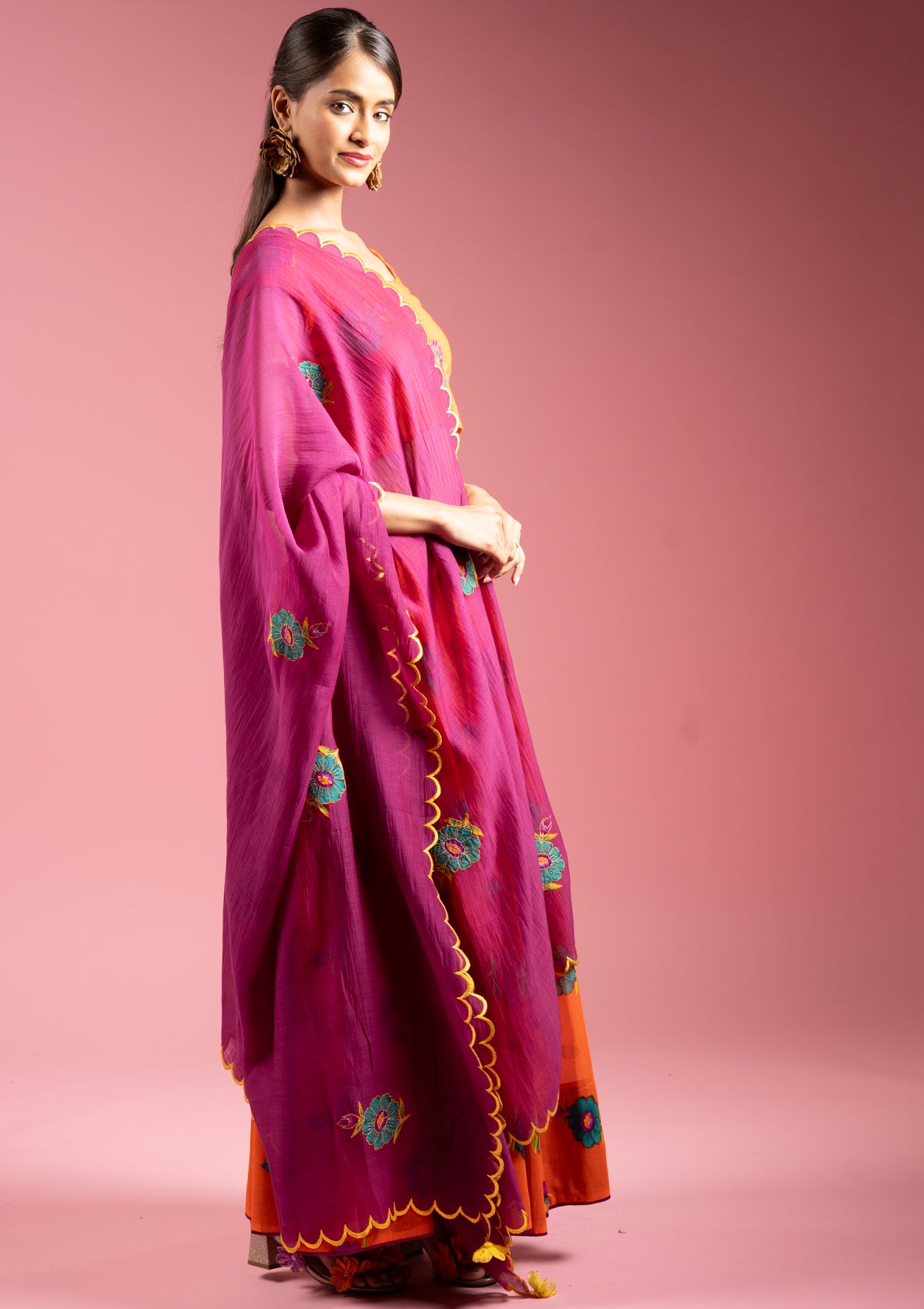 Jalebi Purple Dupatta