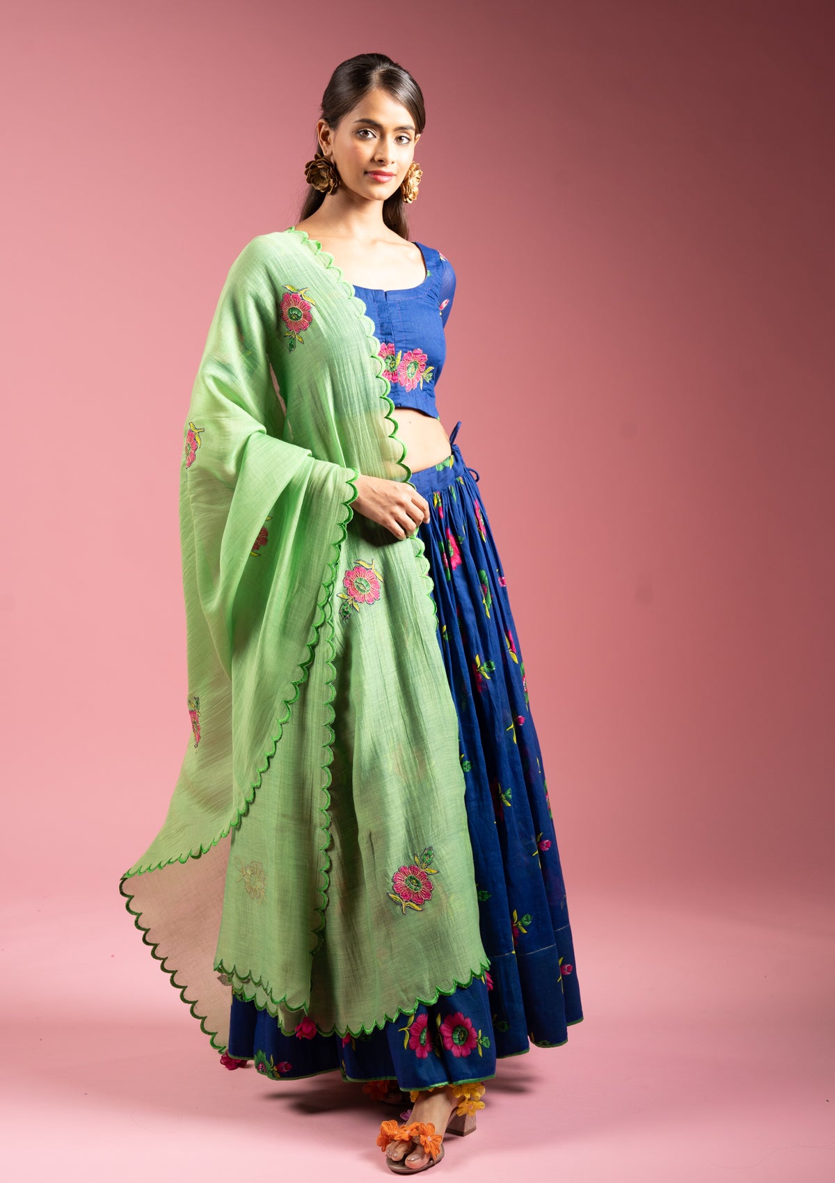 Gaana Green Dupatta