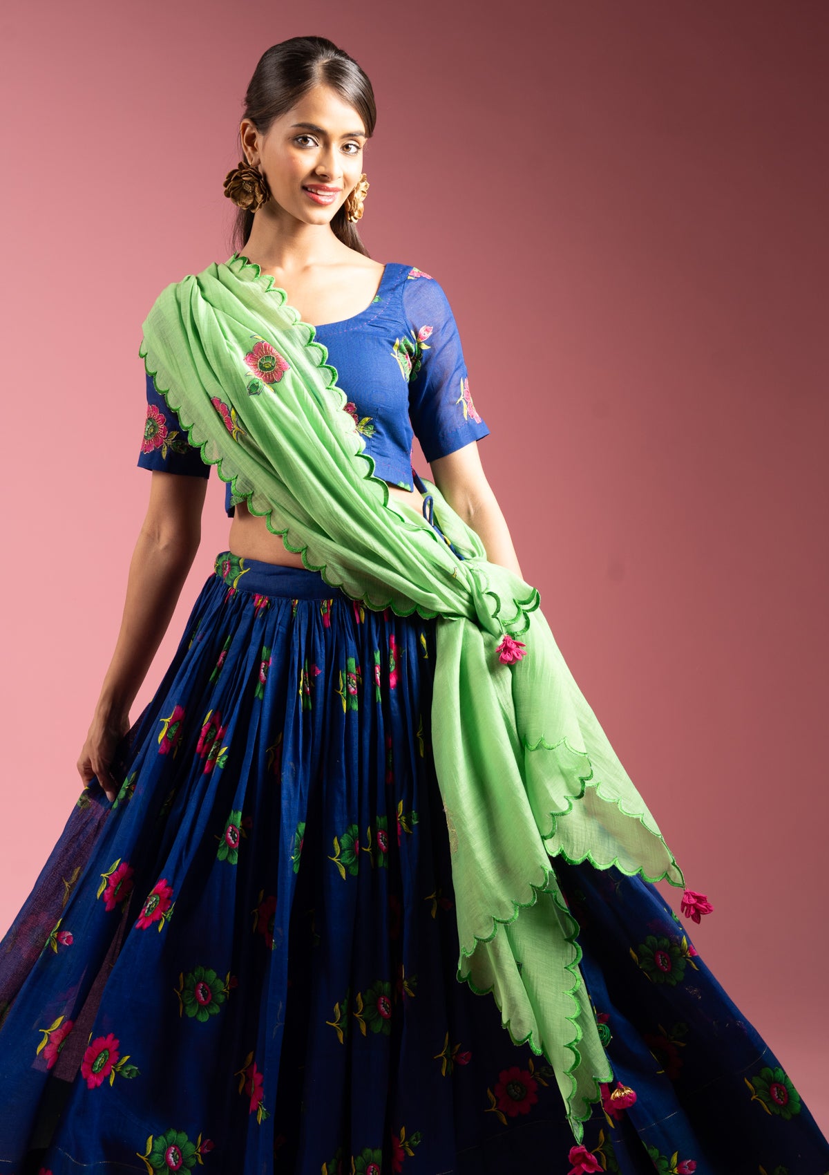Gaana Green Dupatta