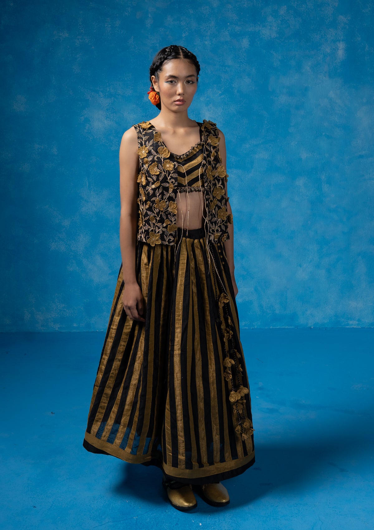 Gagree Bustier, Skirt and Jacket Set