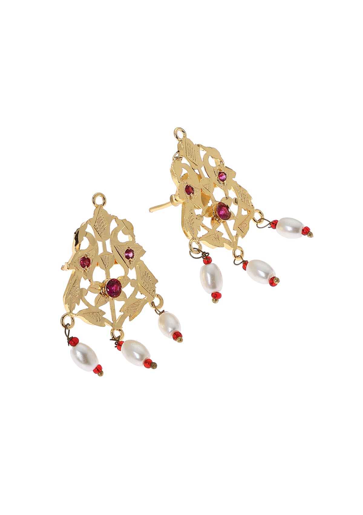 Lehna Gold Tone Silver Earrings