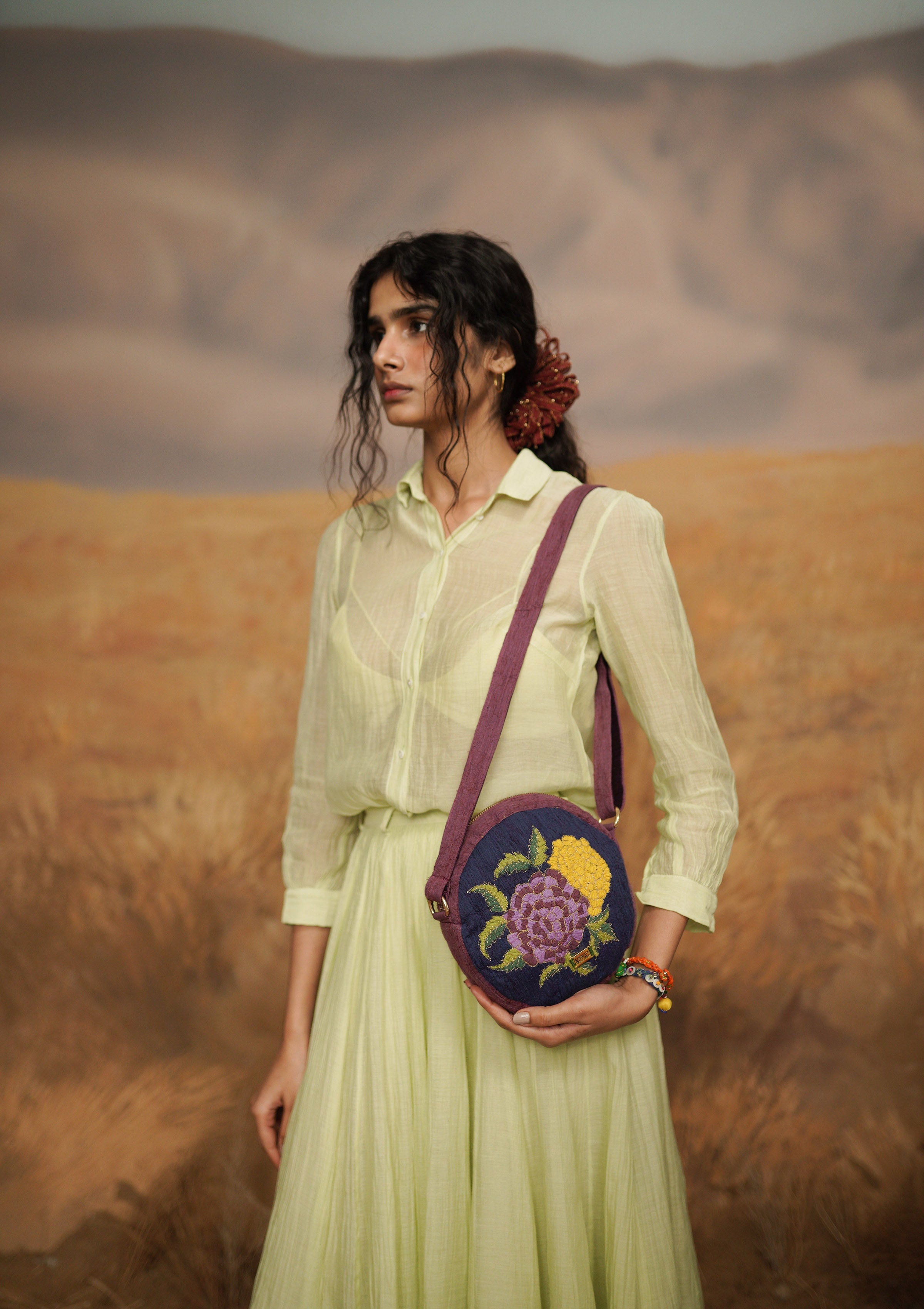 Midnight Marigold Sling Bag