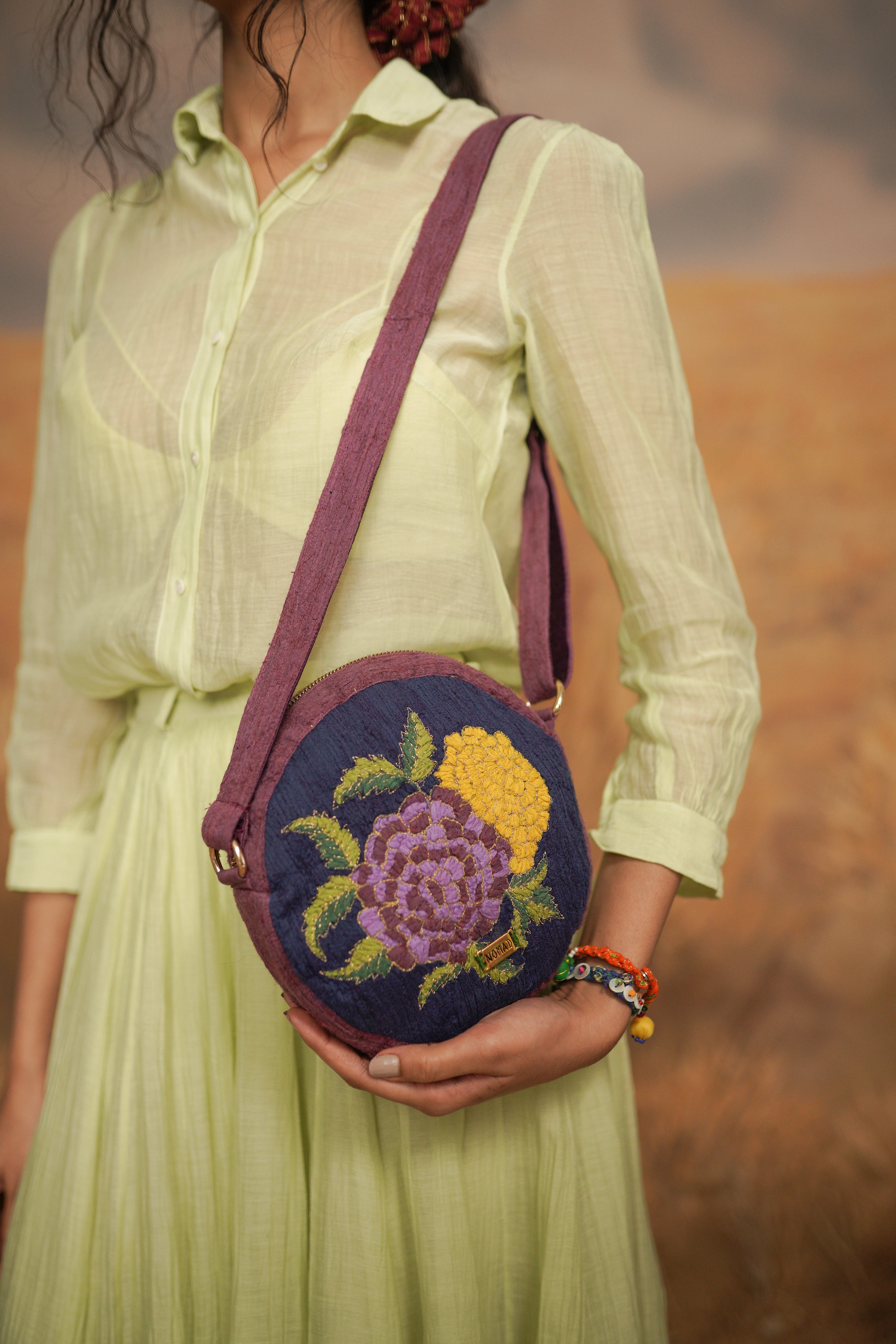 Midnight Marigold Sling Bag