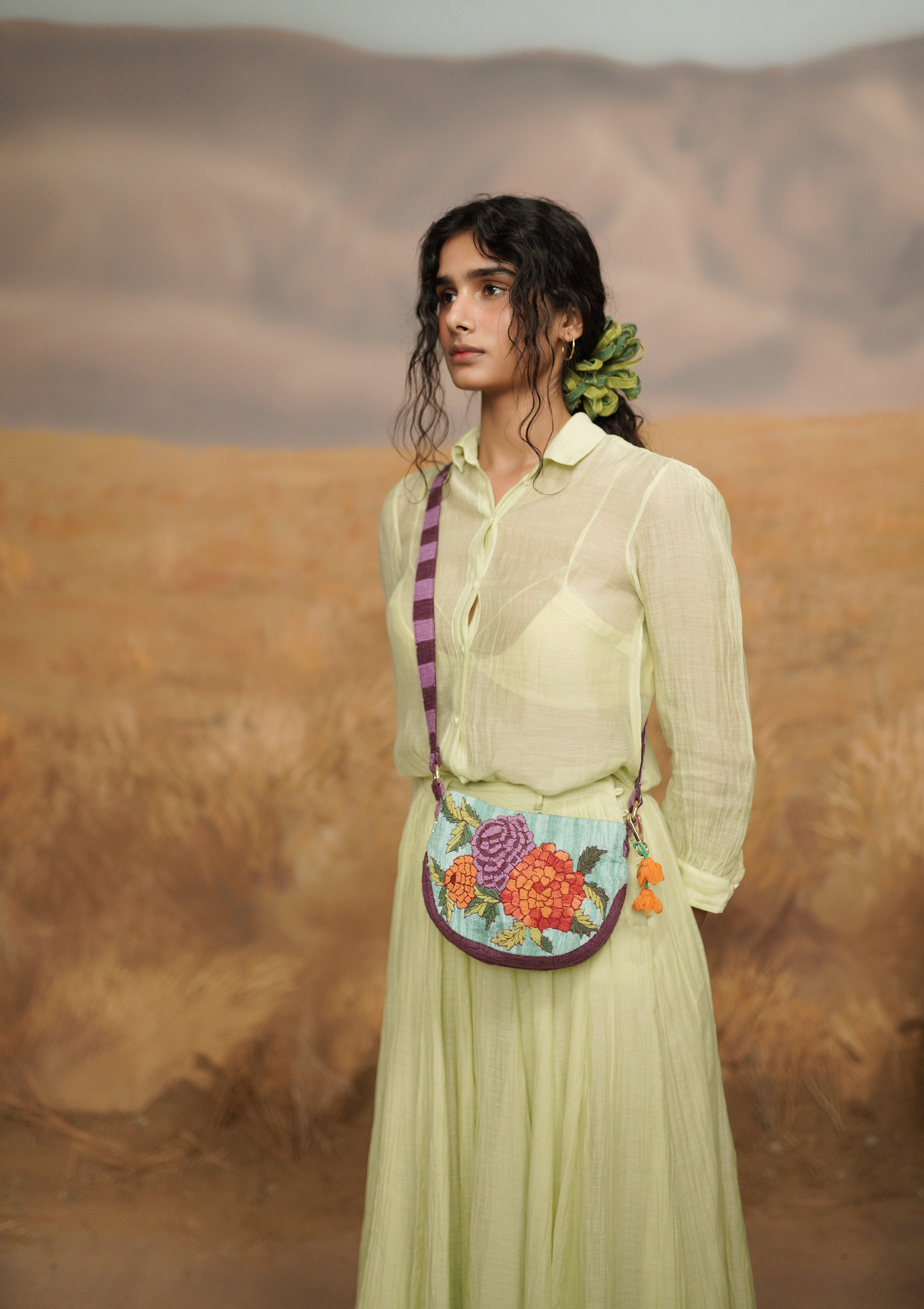 Scribbled Sky Sling Bag