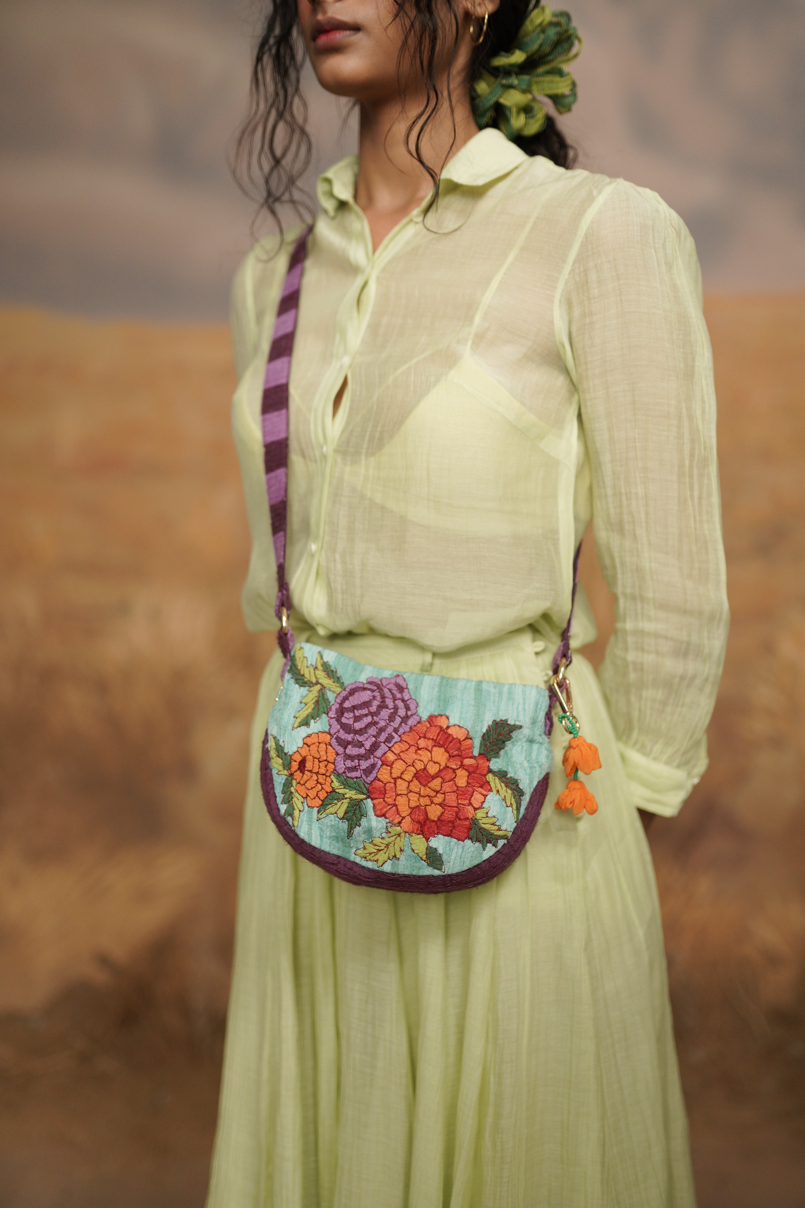 Scribbled Sky Sling Bag