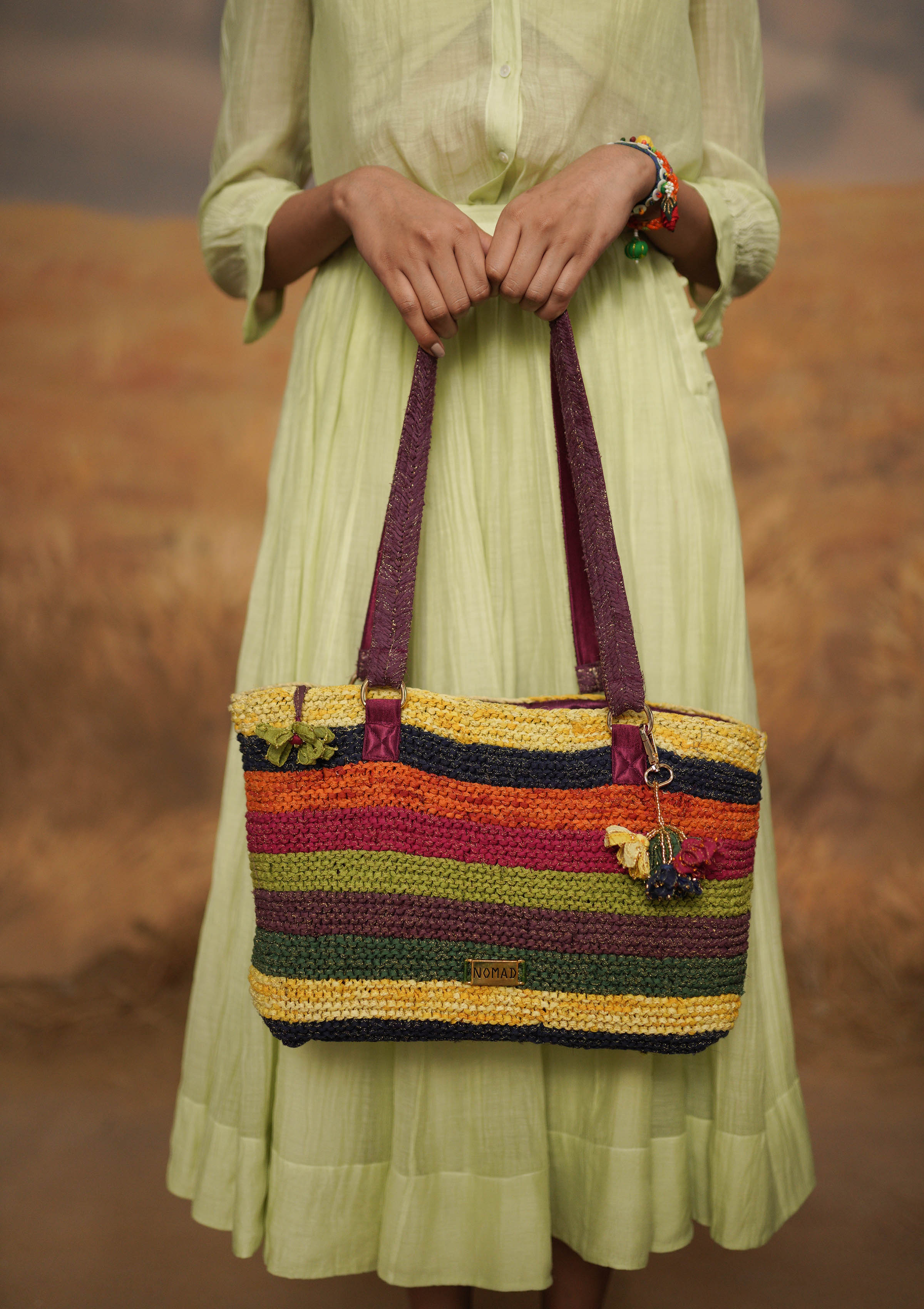Carnival Knit Tote Bag