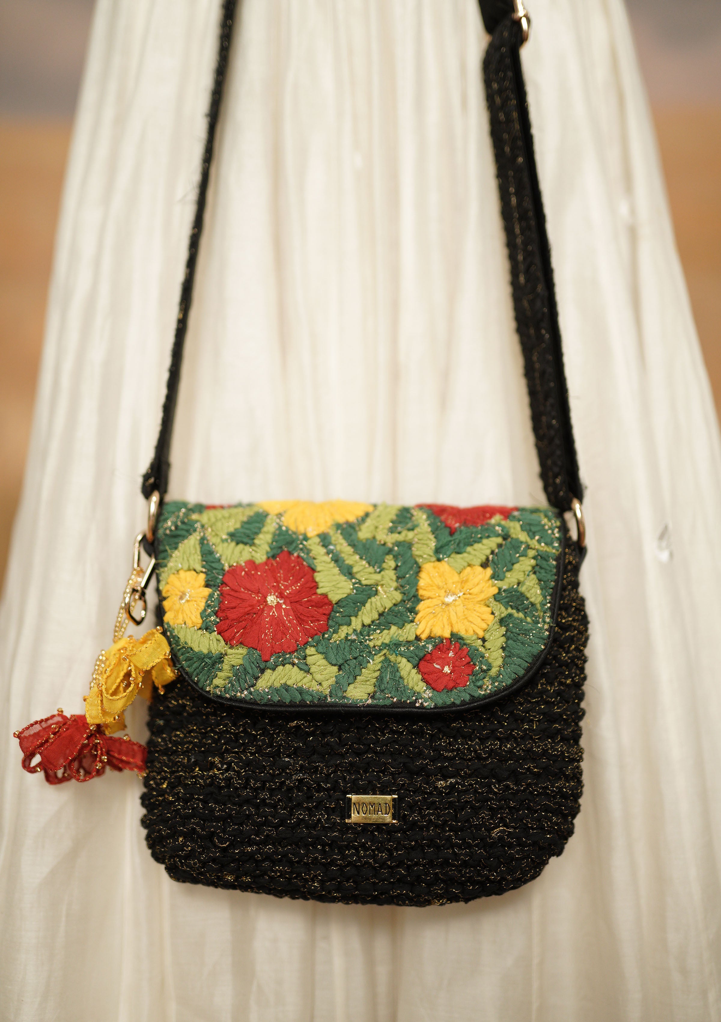 Moonlit Knit Sling Bag