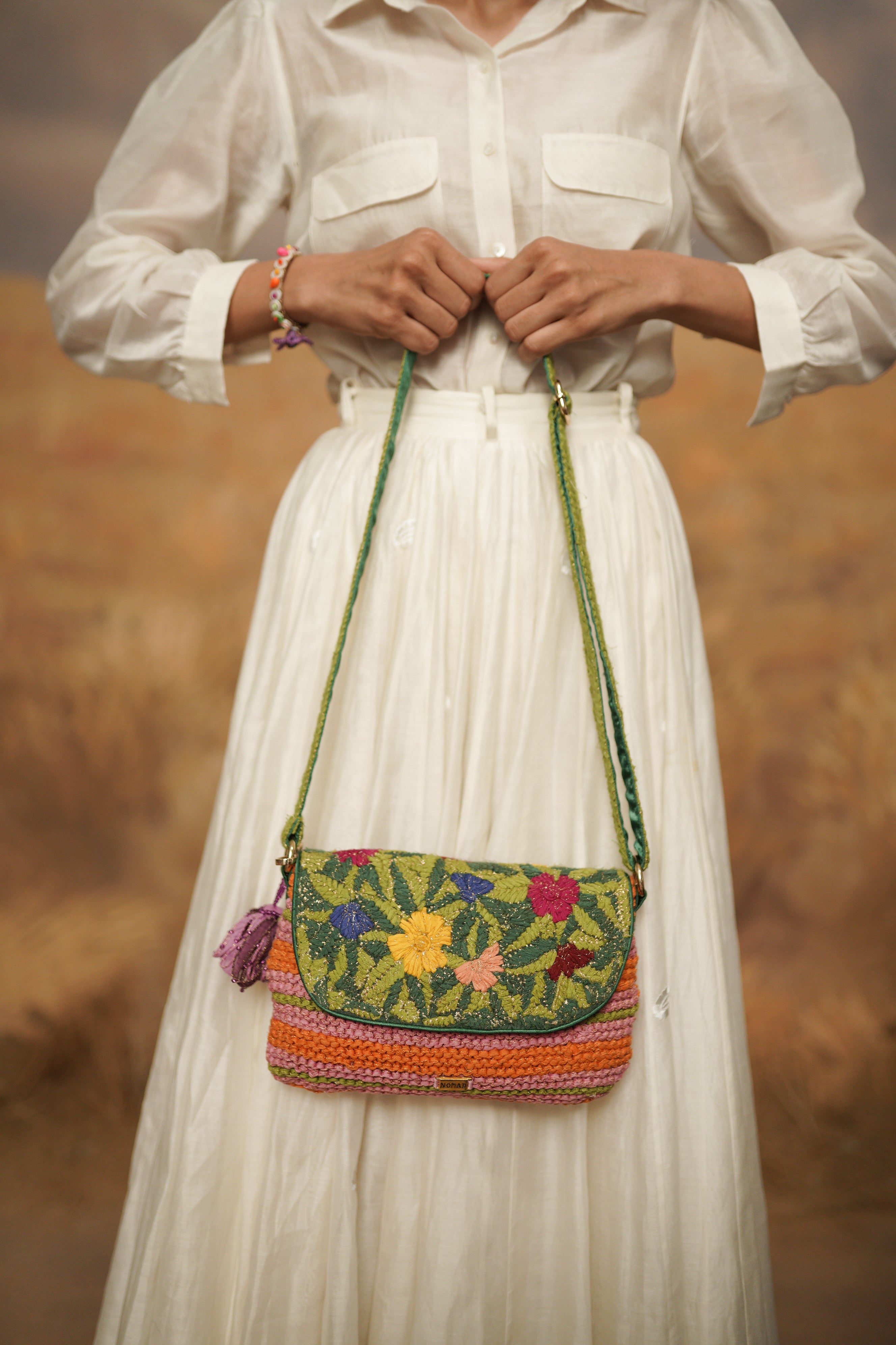 Wild Canopy Sling Knit Bag