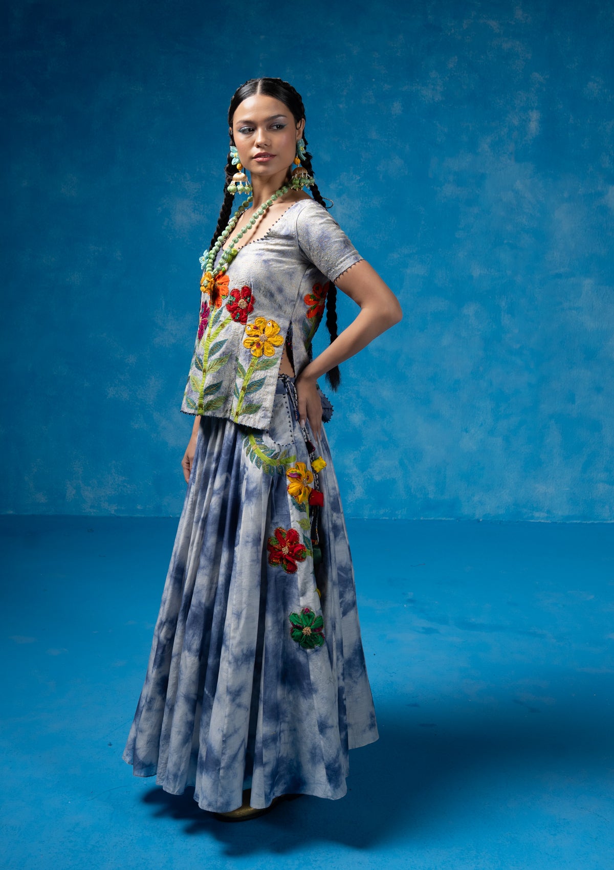 Vedi Blouse & Skirt Set