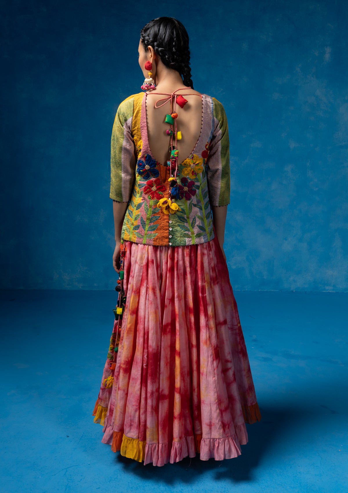 Rangavali Tie-die Skirt
