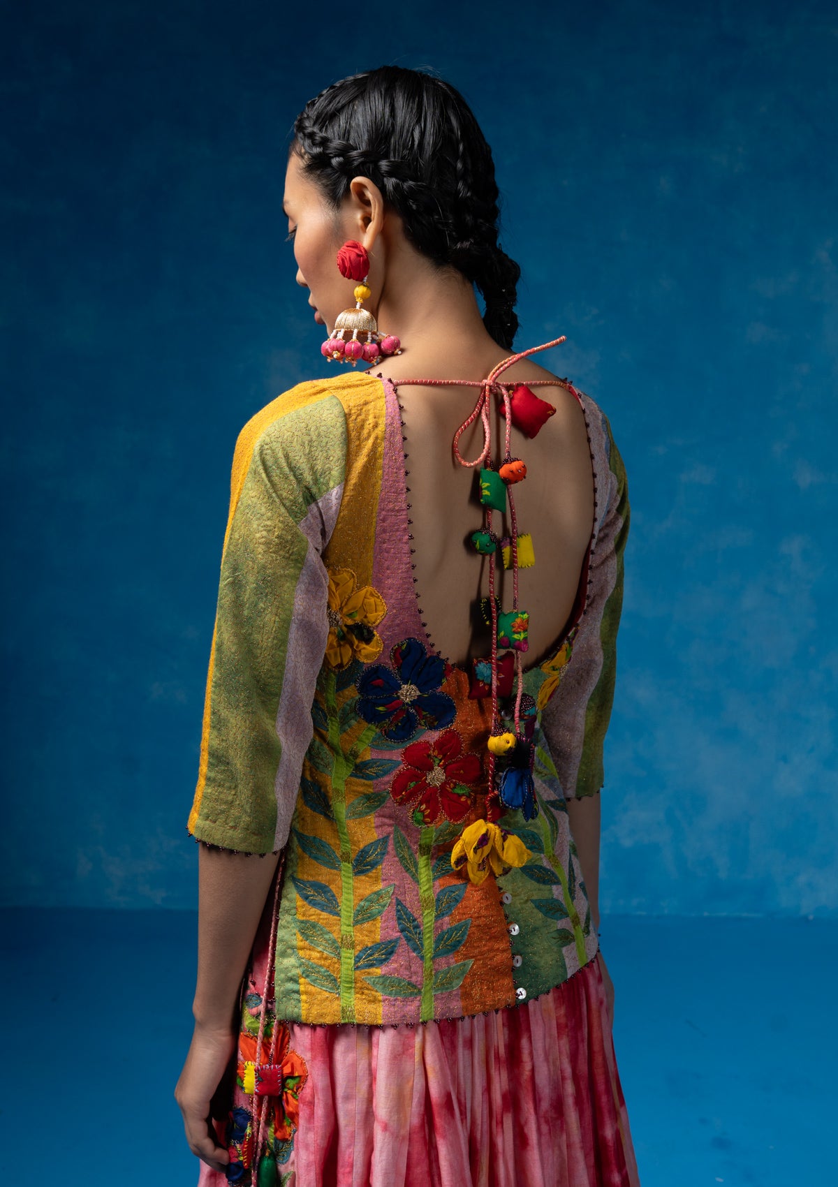 Rangavali Choli,Skirt & Dupatta Set