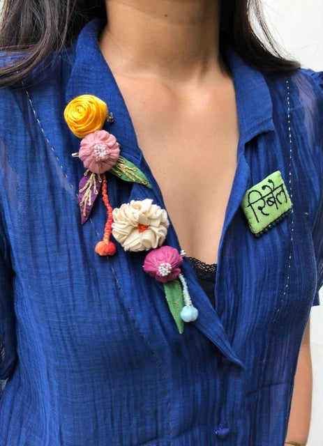Orchard Brooches- Set of 5