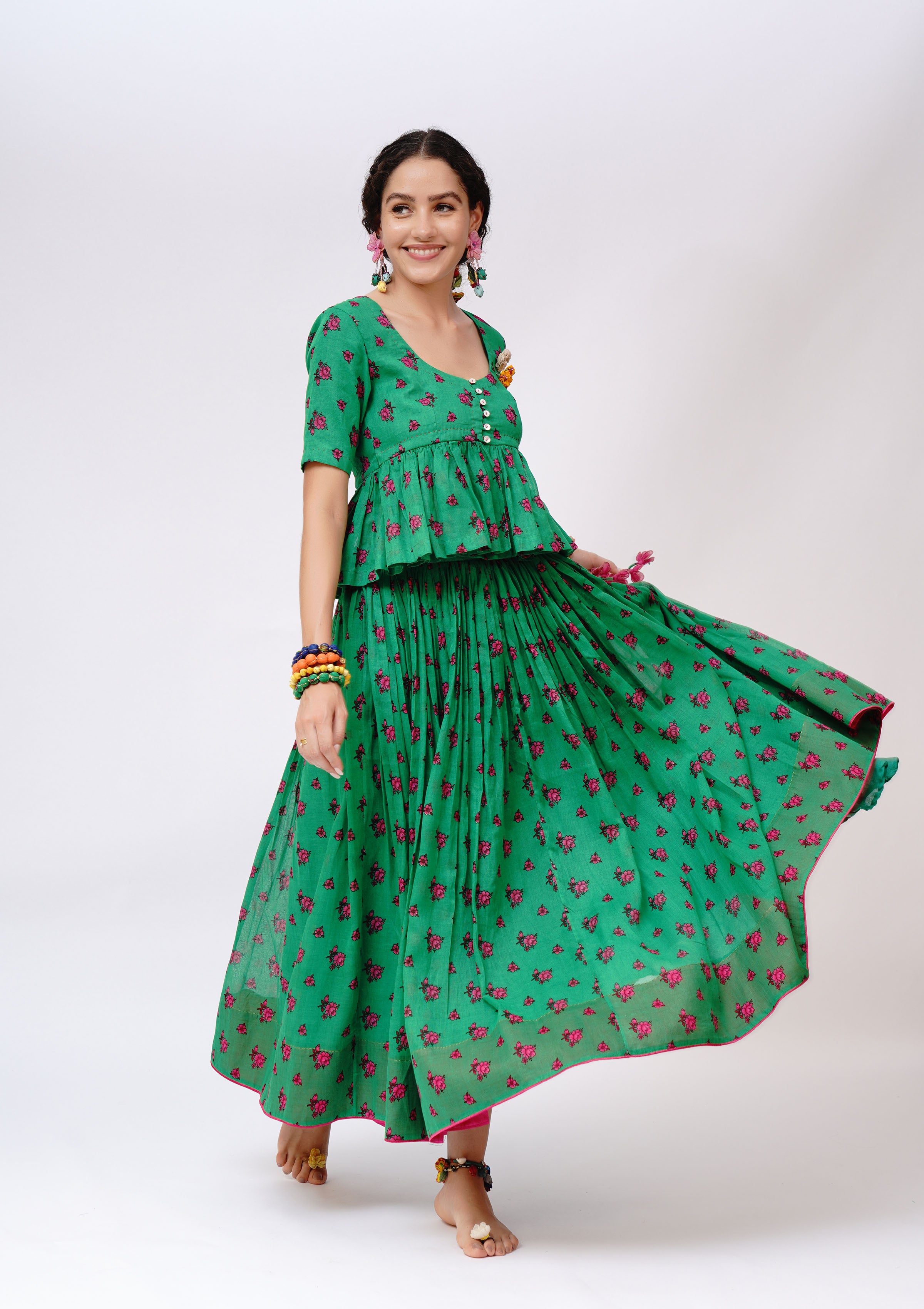Gulri Ghagra & Choli Set
