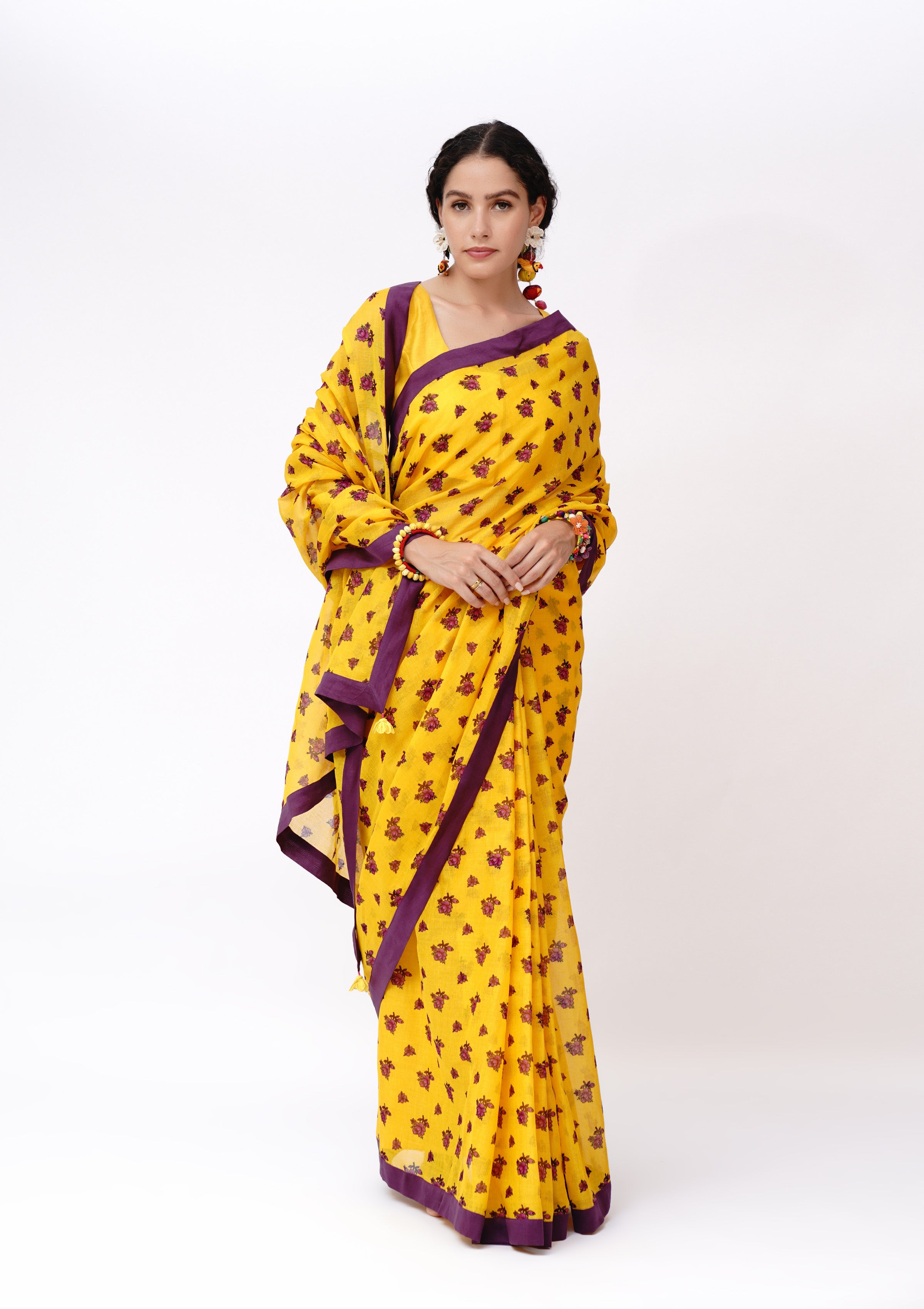 Jivri Chintz Saree