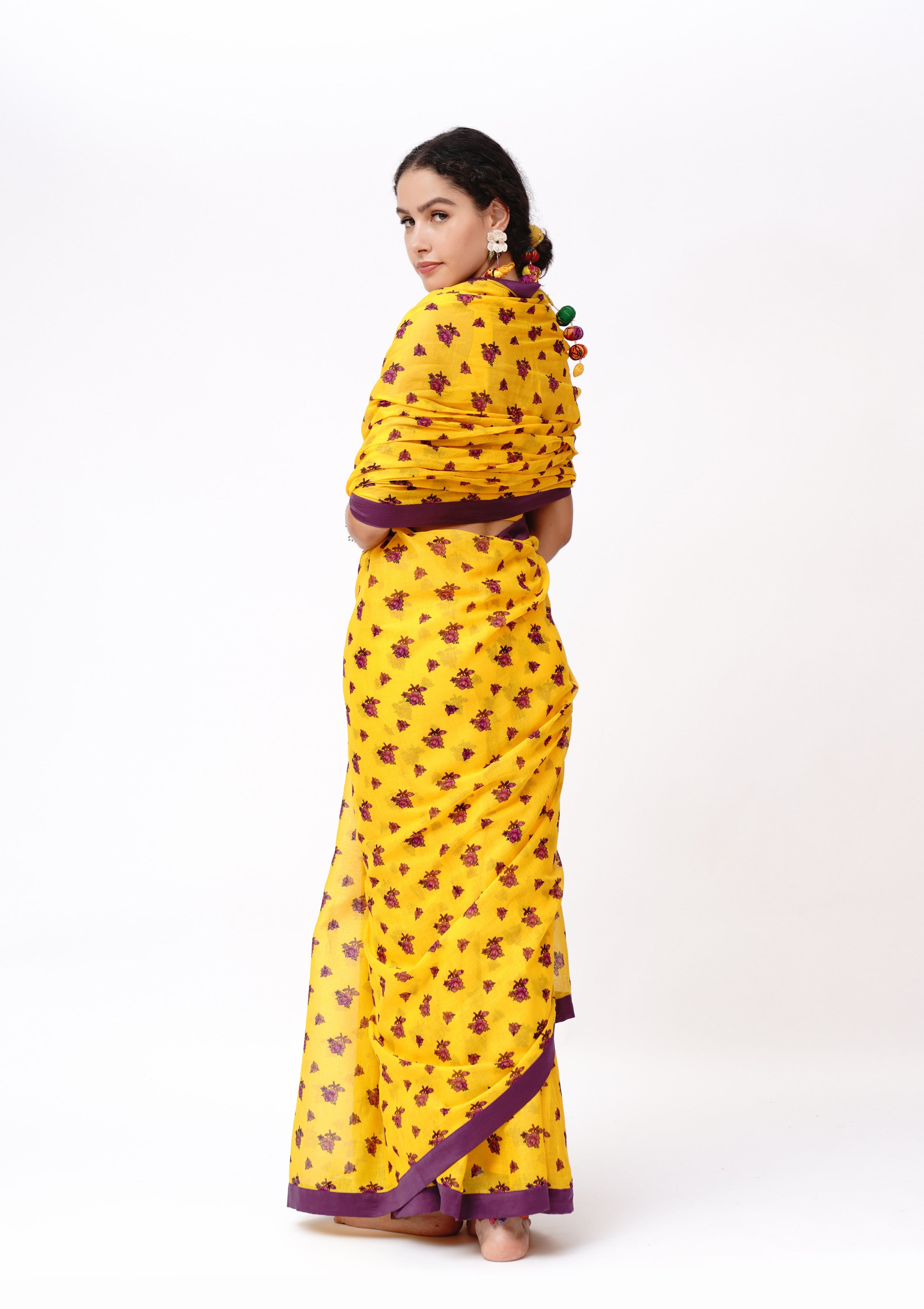 Jivri Chintz Saree