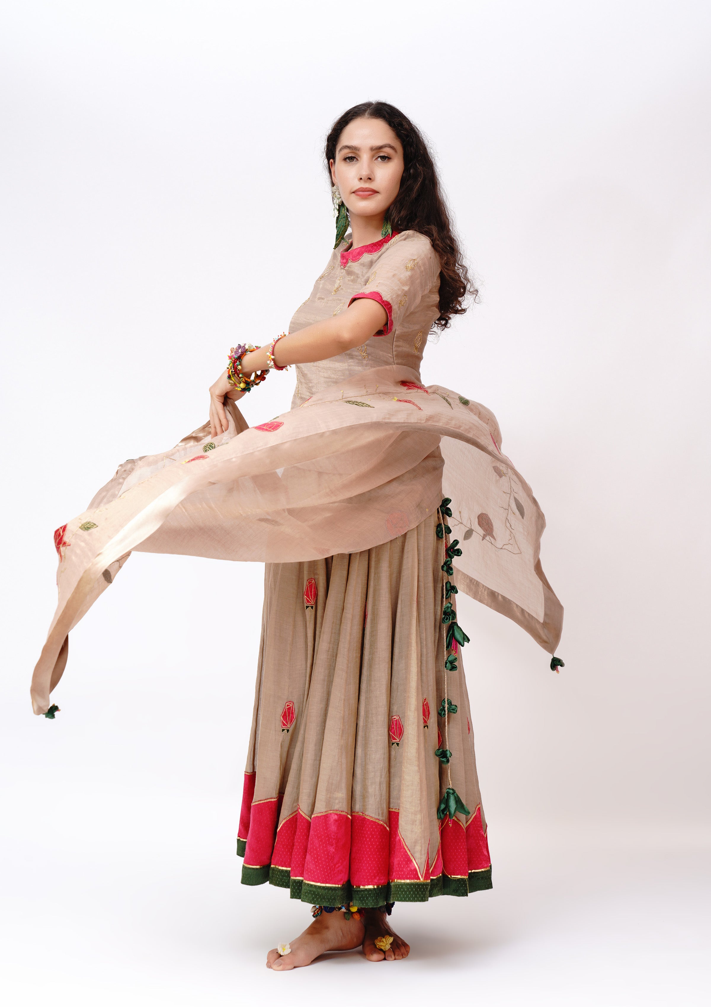 Chatori Rose Dupatta