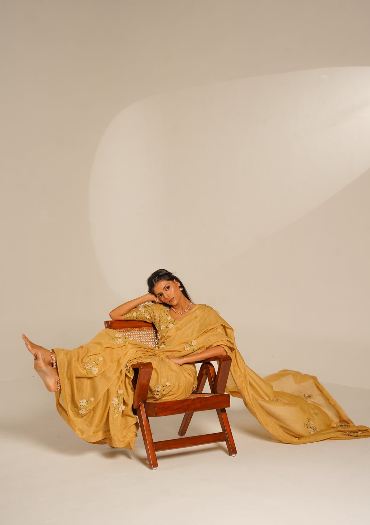 Posie Floral Applique Saree