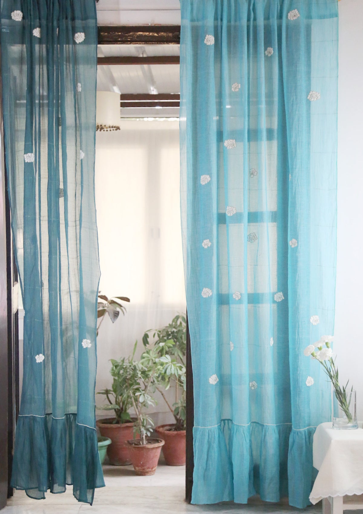 Punarvasu Aqua Sheer Curtain