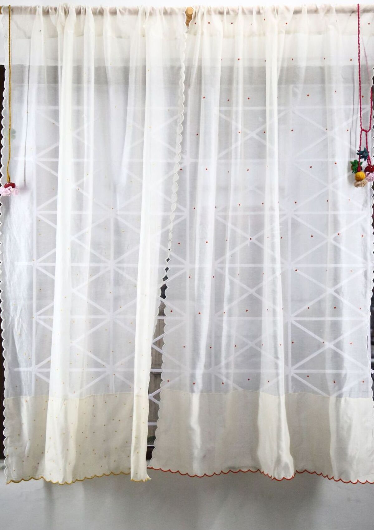 Purva Off-White Sheer Curtain